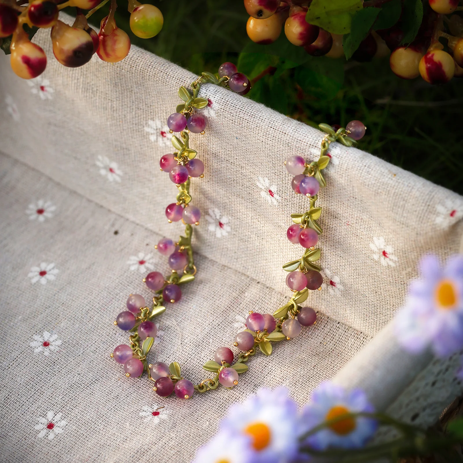 Purple Berry Necklace - Image 10