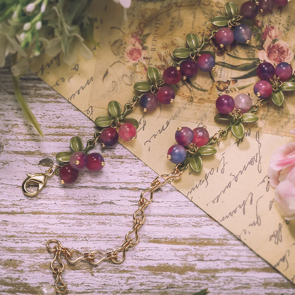 Purple Berry Necklace - Image 16