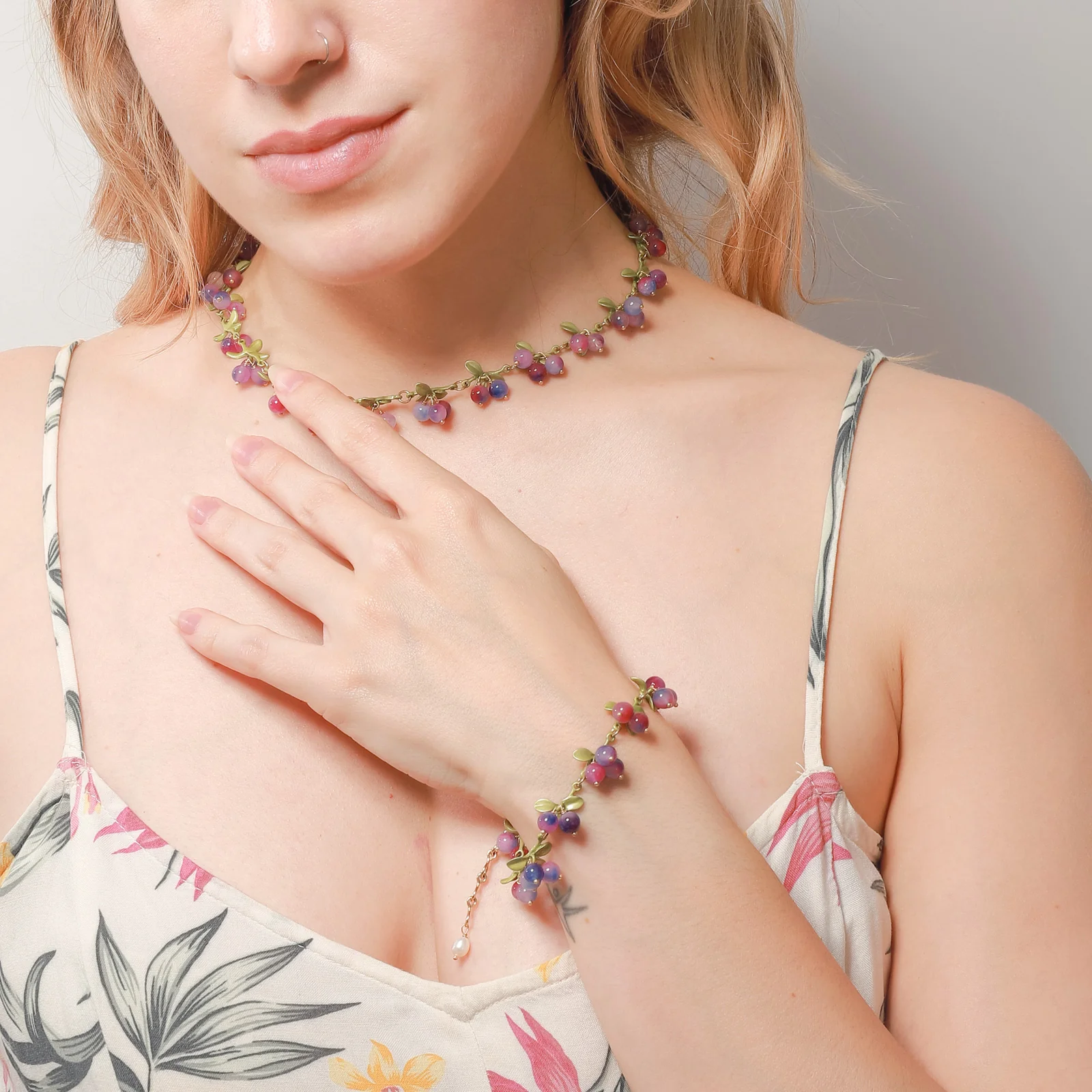 Purple Berry Necklace - Image 4