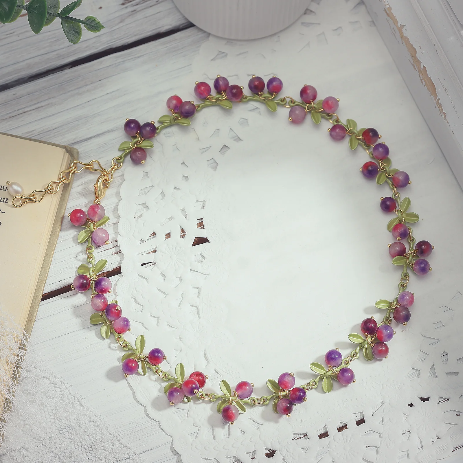 Purple Berry Necklace - Image 7