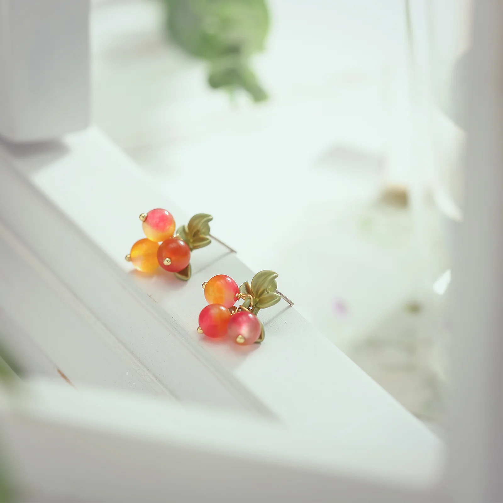 Berry Stud Earrings - Image 4