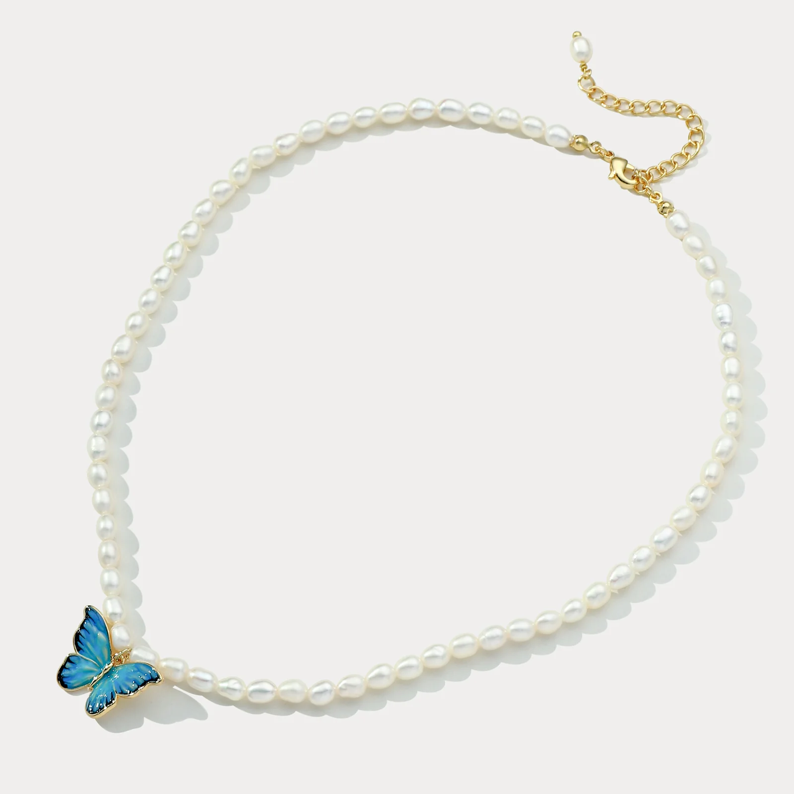 Butterfly Pearl Necklace - Image 11