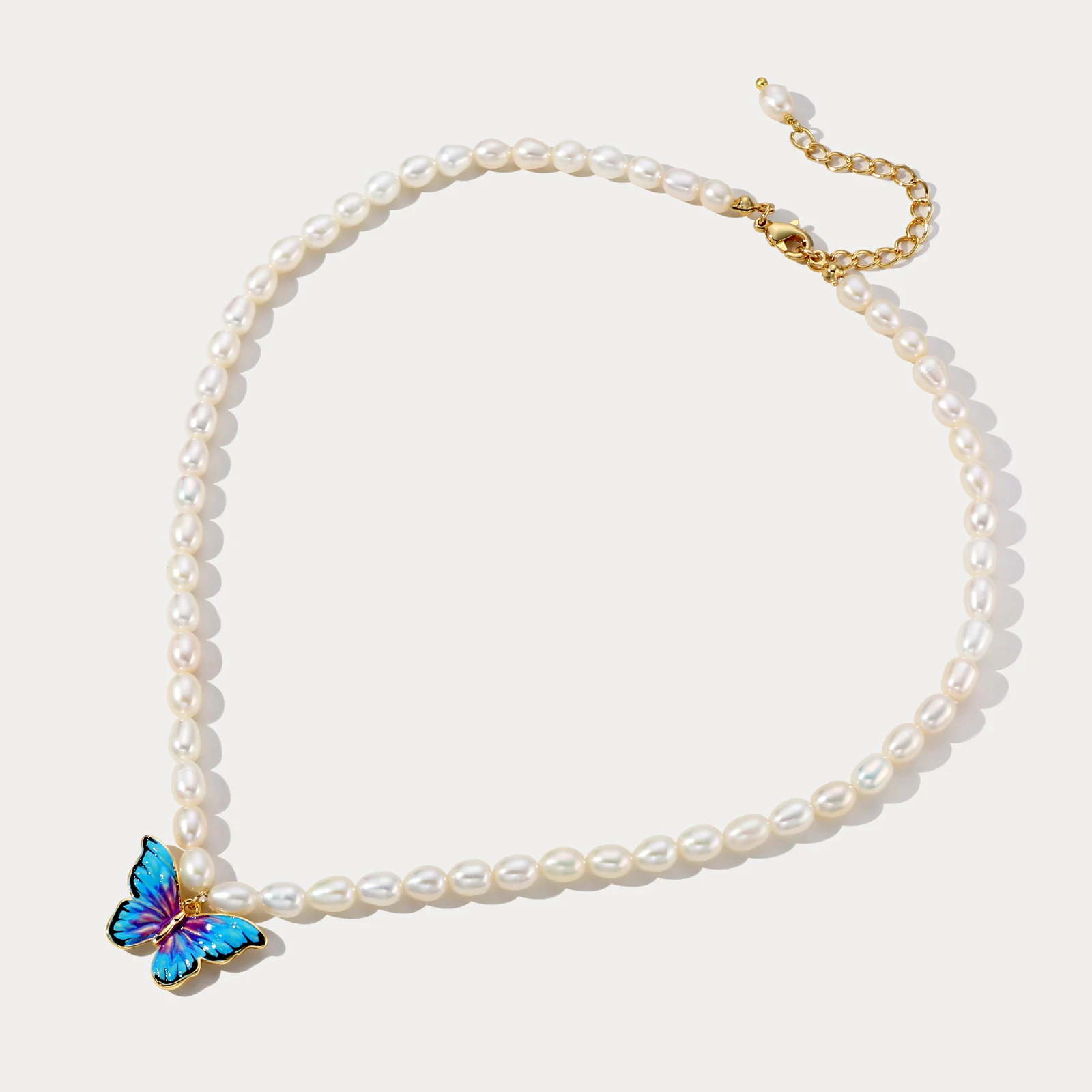 Butterfly Pearl Necklace - Image 5