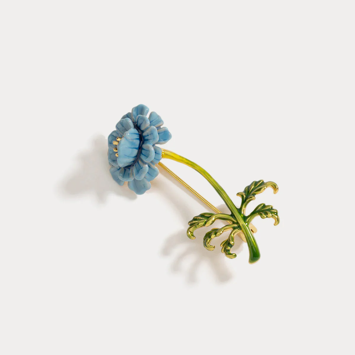 Blue Floral Brooch - Image 11