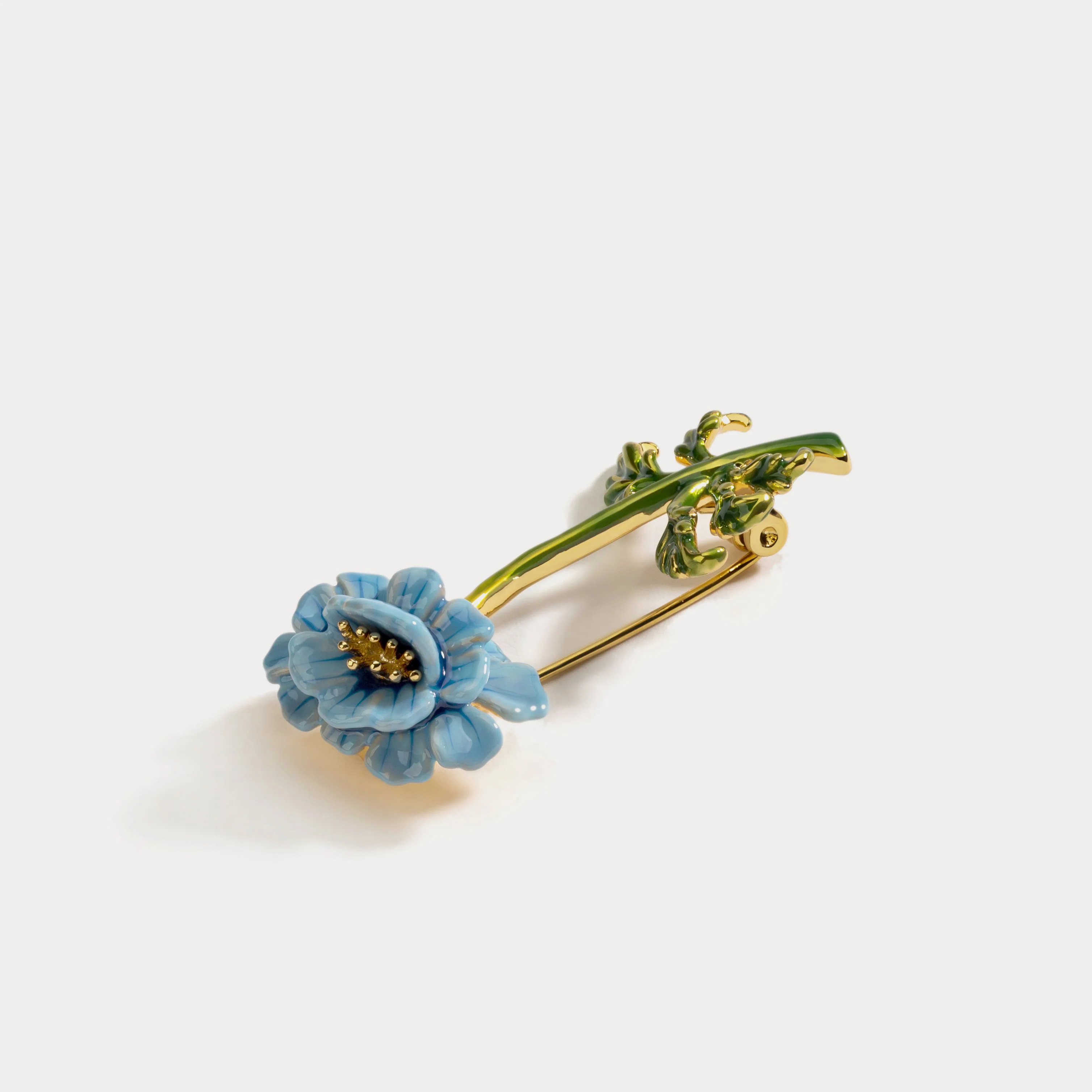 Blue Floral Brooch - Image 12