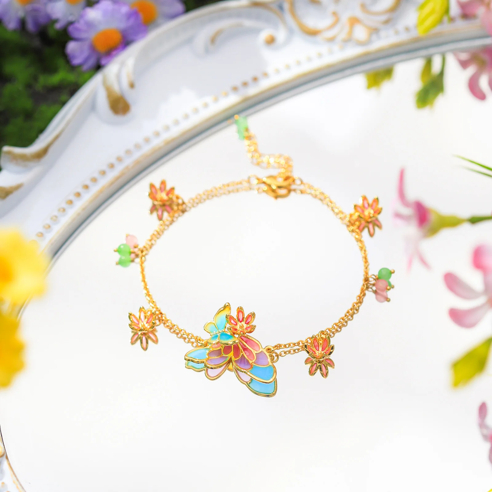 Butterfly Charm Bracelet - Image 6