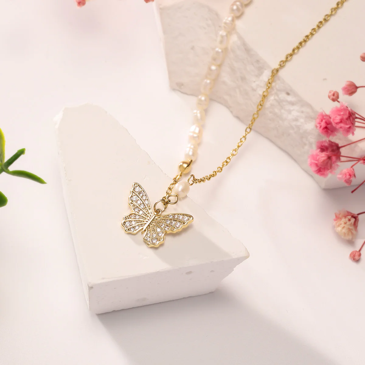 Butterfly Pearl Necklace - Image 18