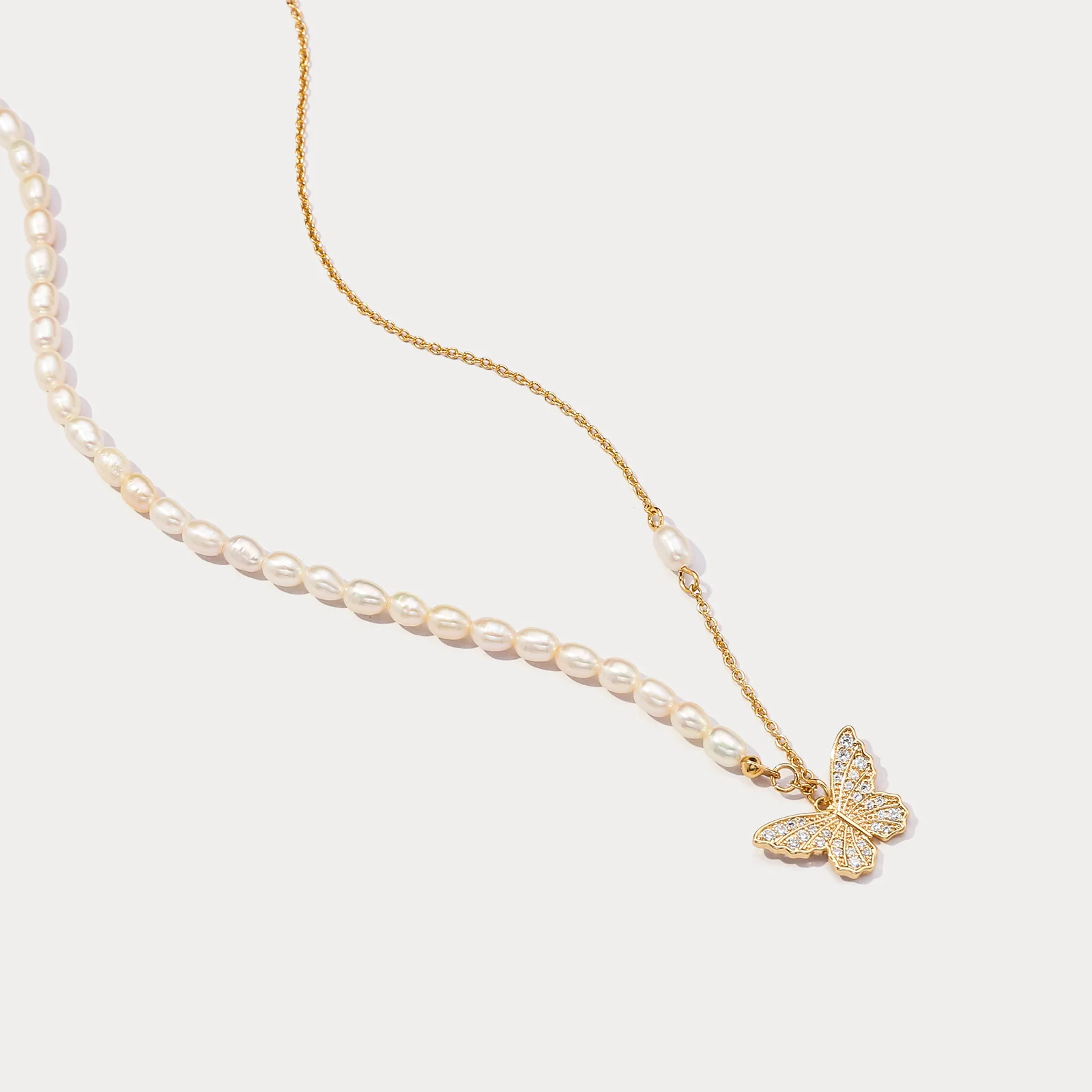 Butterfly Pearl Necklace - Image 23