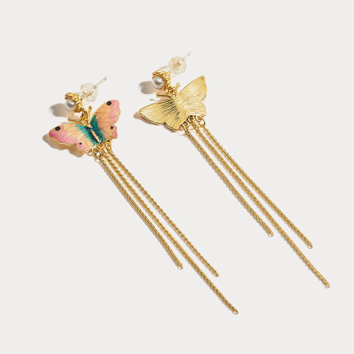 Butterfly Tassel Earrings - Image 5