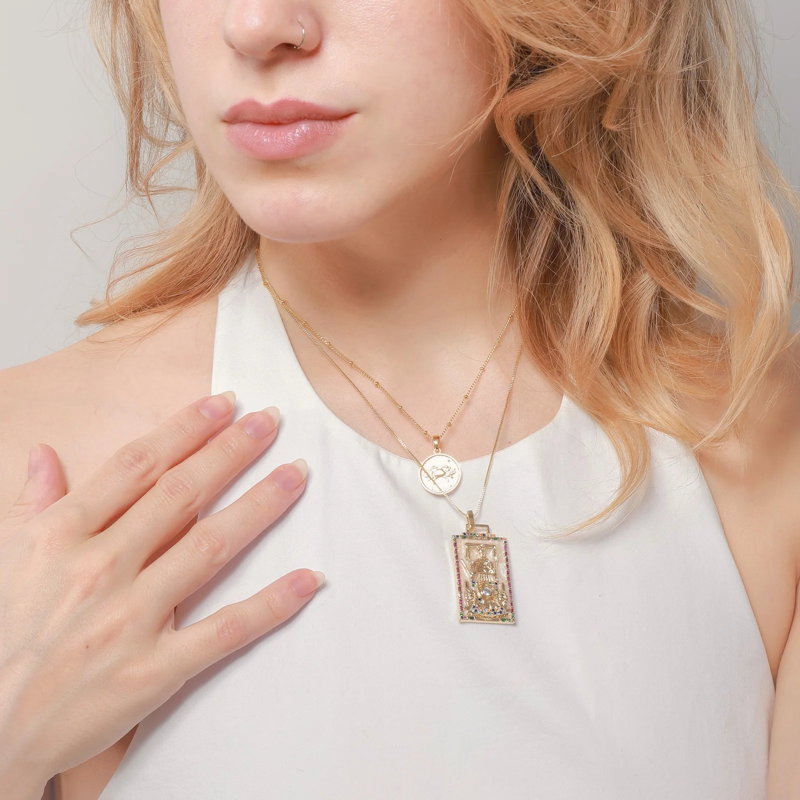 Constellation Coin Pendant Necklace - Image 4