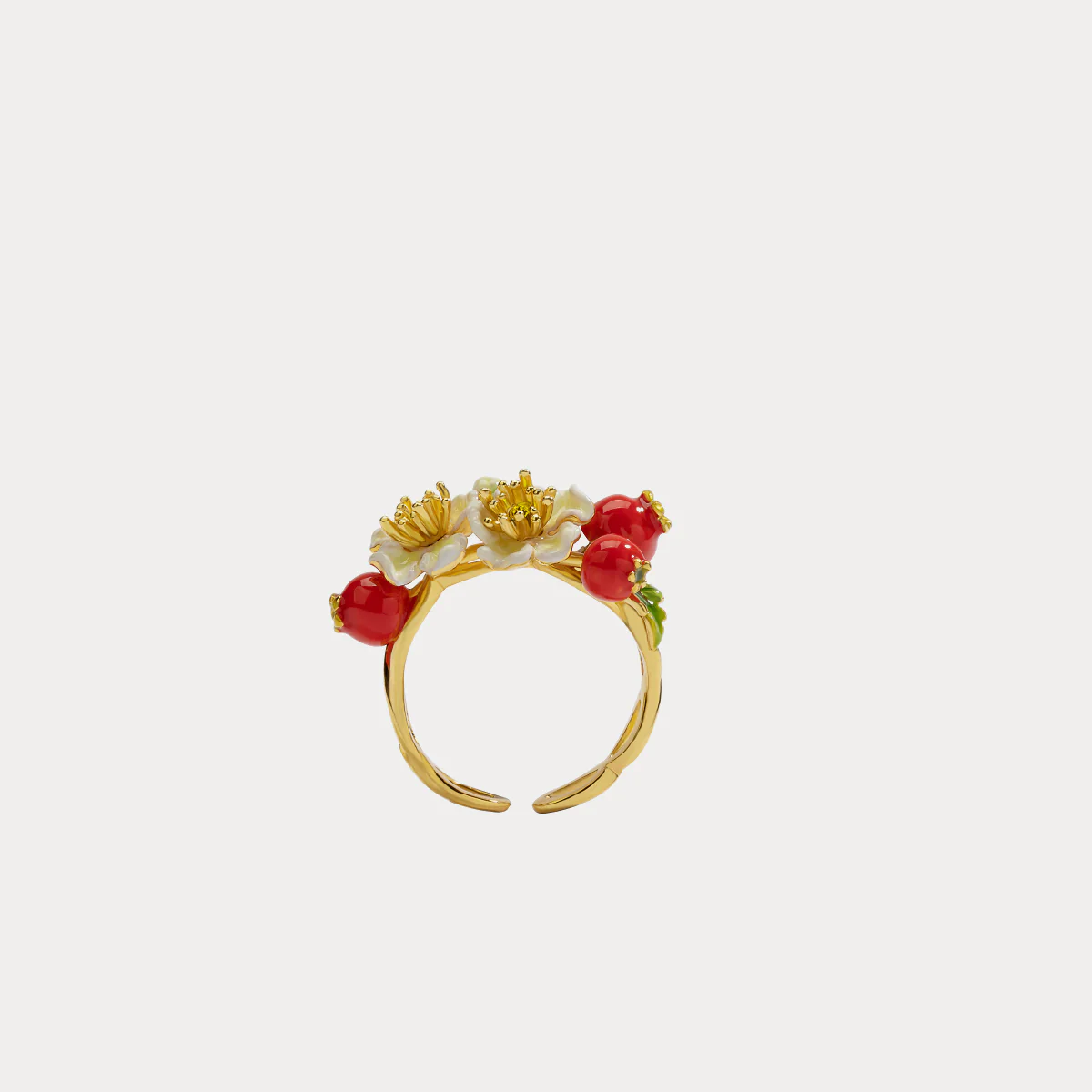 Cranberry Flowers Ring - Image 11
