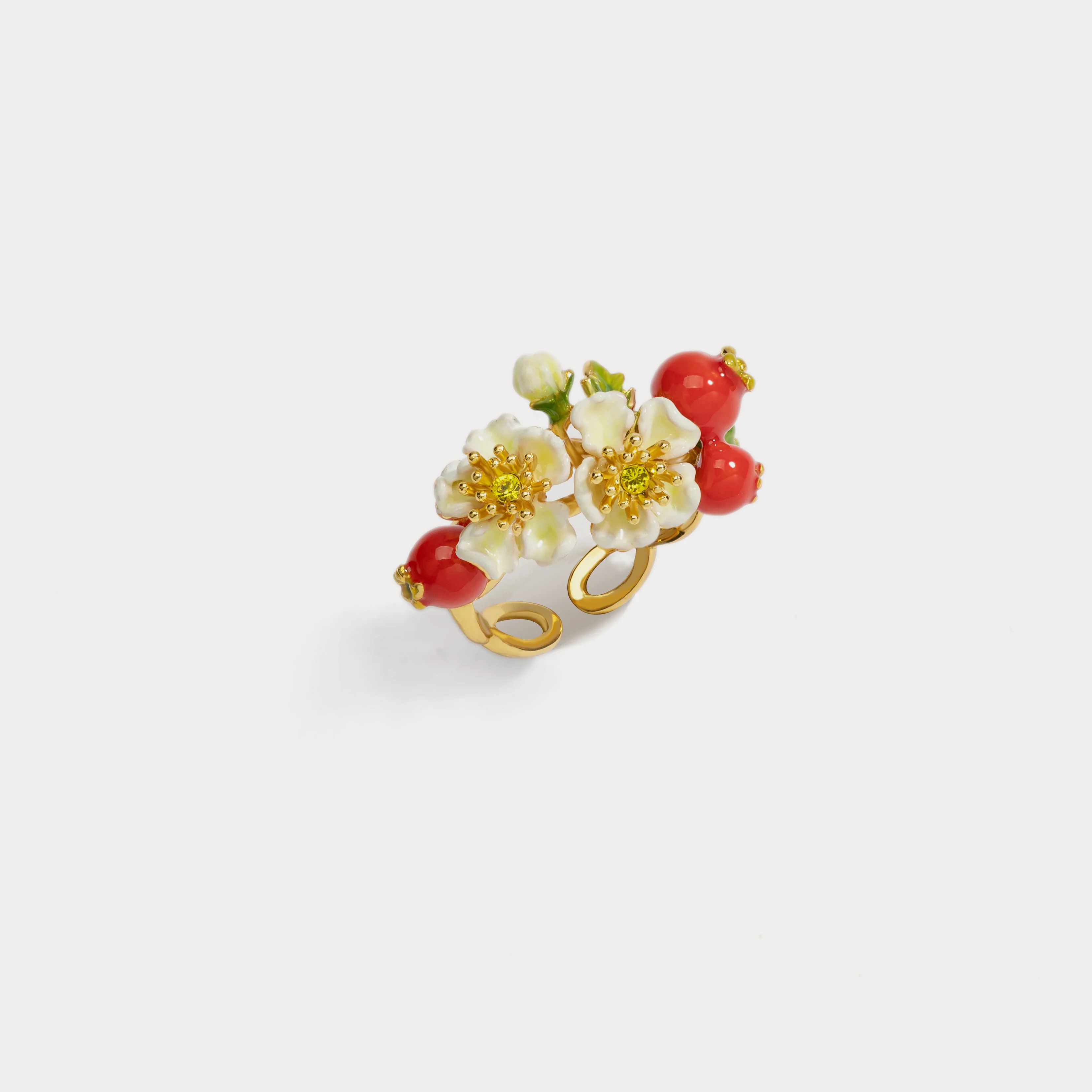 Cranberry Flowers Ring - Image 9