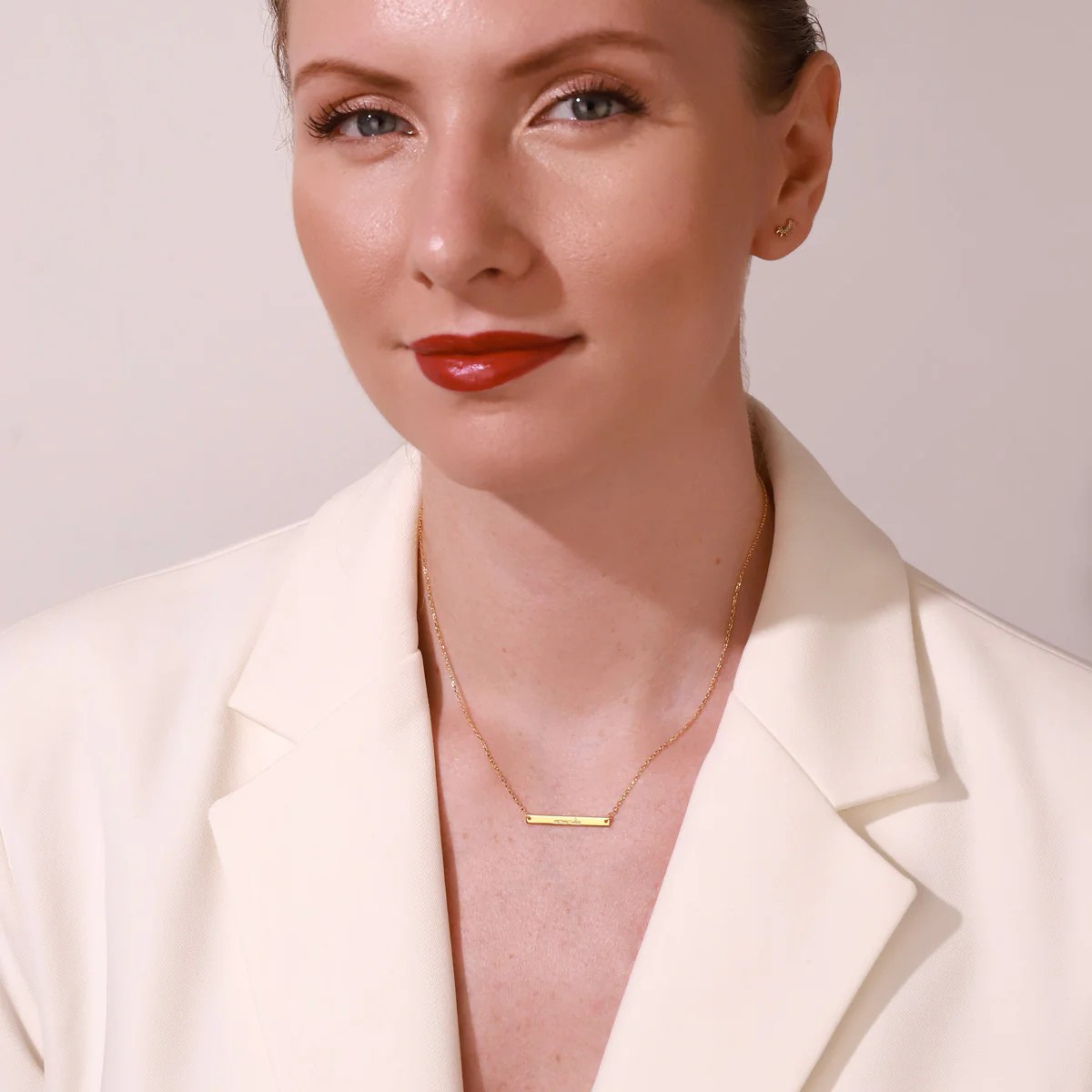 Custom Name Tag Chain Necklace - Image 4