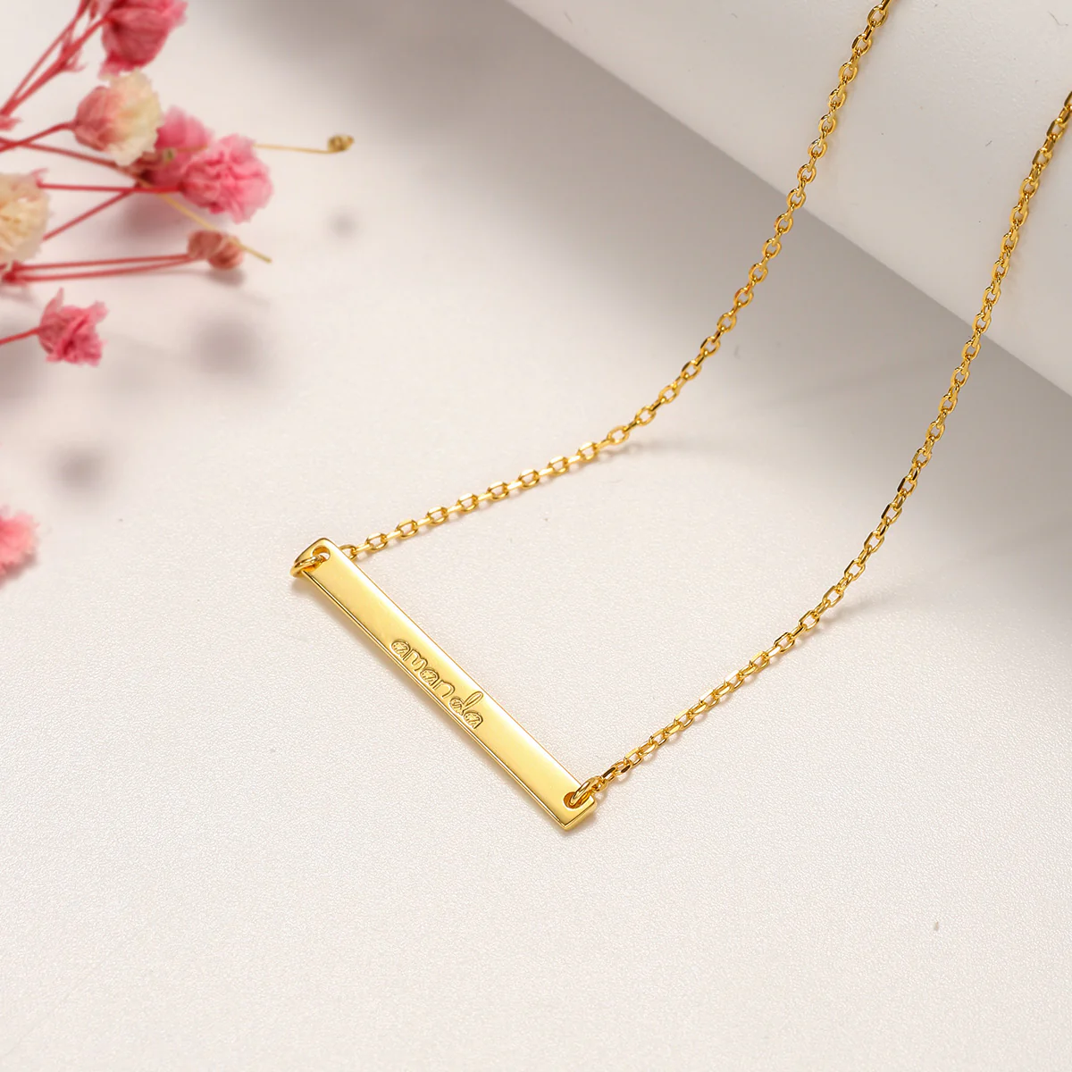 Custom Name Tag Chain Necklace - Image 6