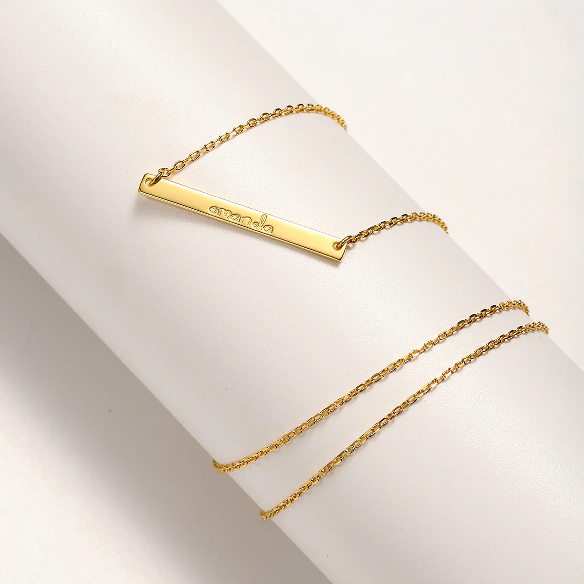 Custom Name Tag Chain Necklace - Image 7