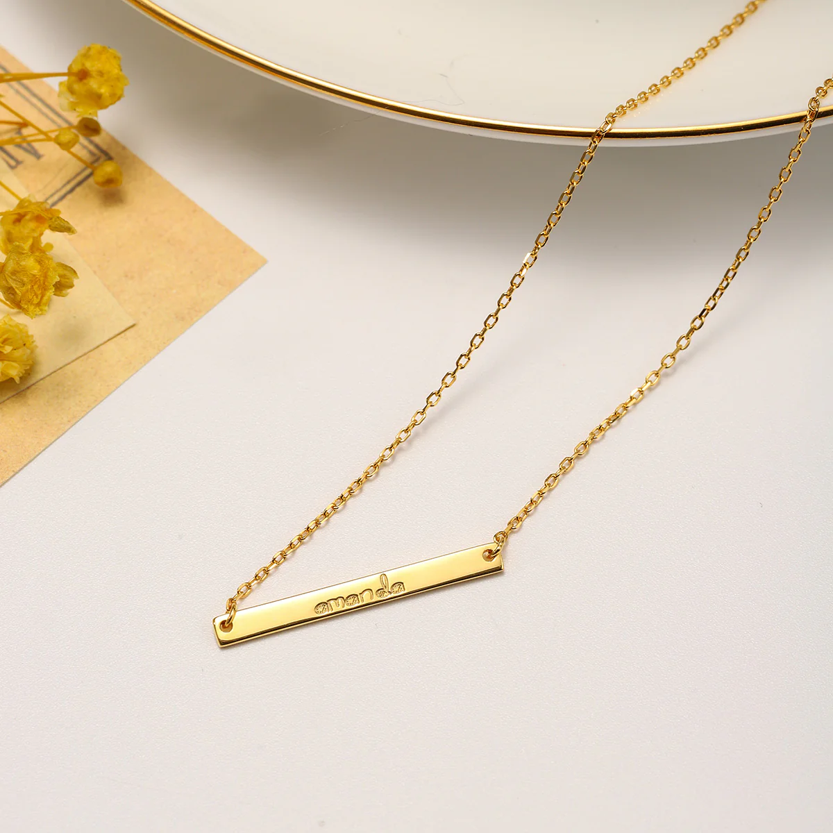 Custom Name Tag Chain Necklace - Image 8