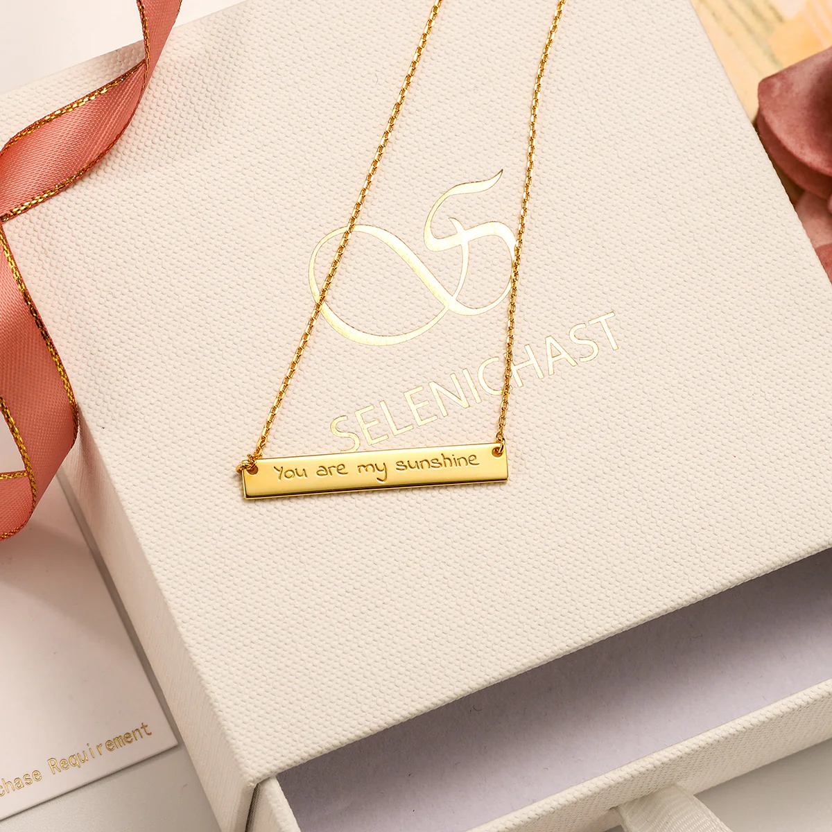 Custom Sentence Tag Chain Necklace - Image 4