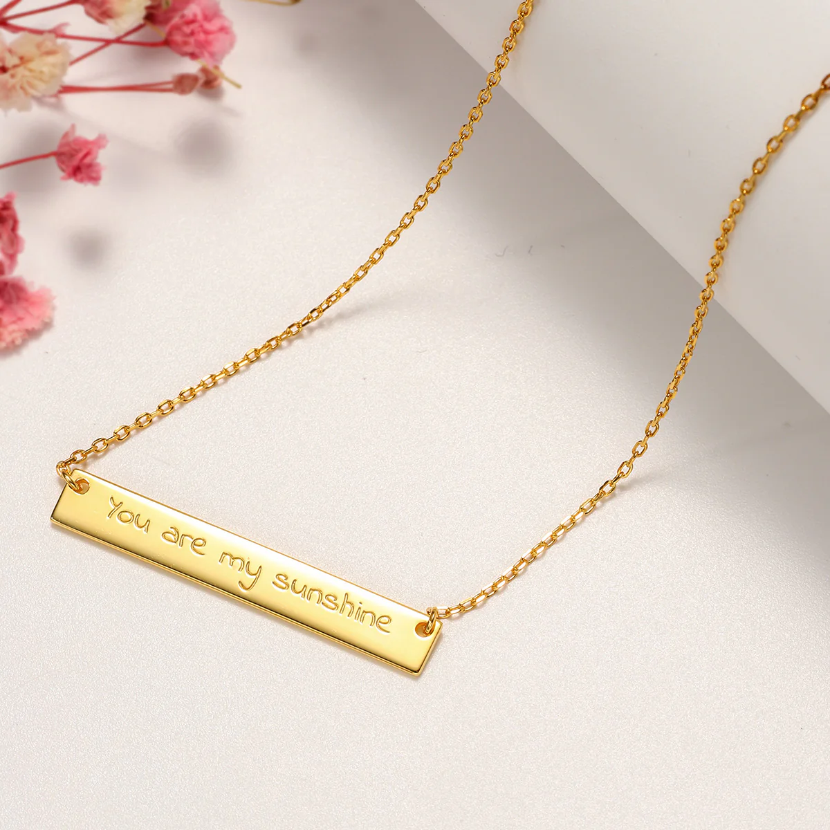 Custom Sentence Tag Chain Necklace - Image 5