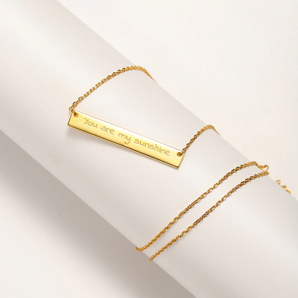 Custom Sentence Tag Chain Necklace - Image 7