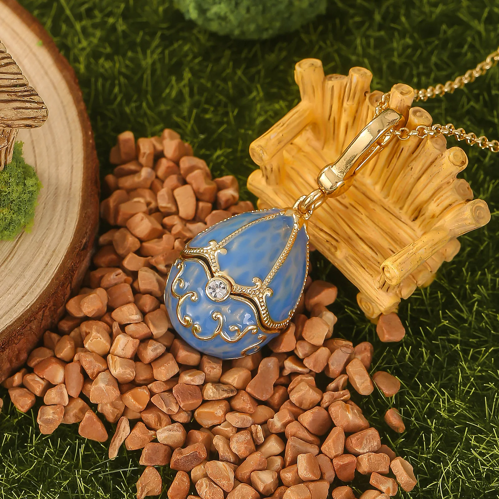 Dolphin Egg Locket Necklace - Image 15