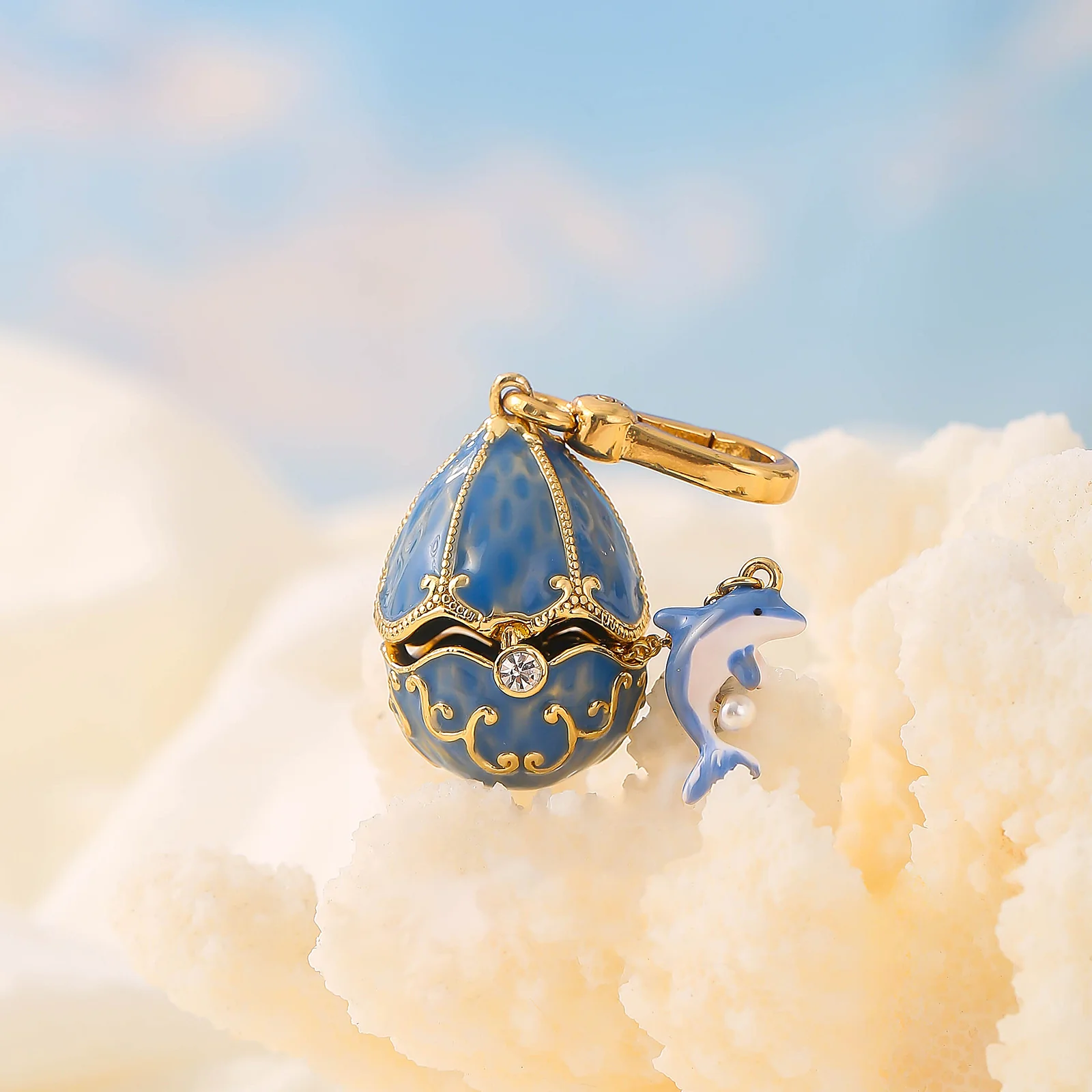 Dolphin Egg Locket Necklace - Image 17