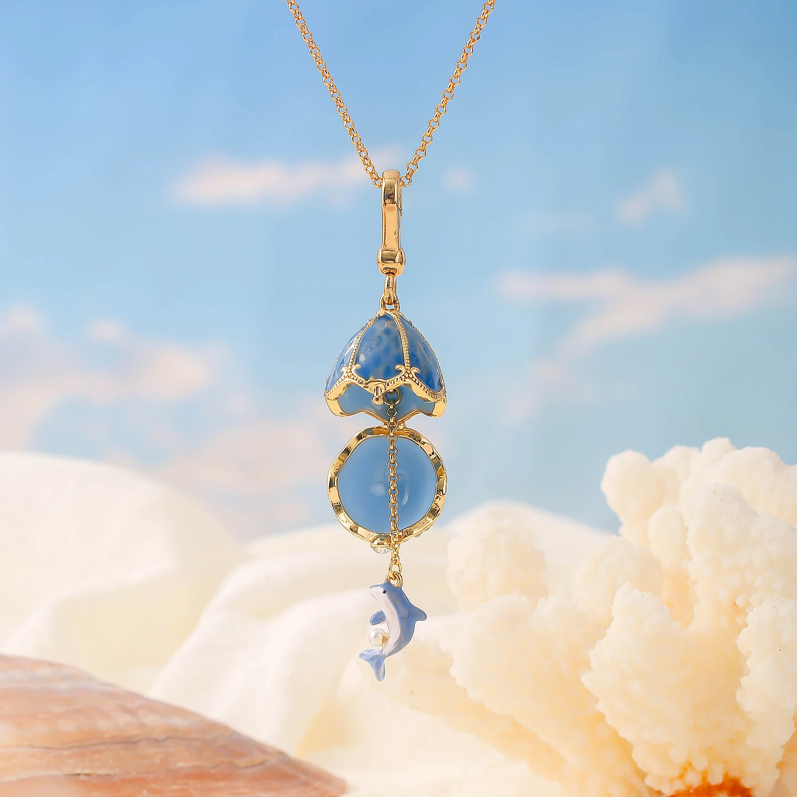 Dolphin Egg Locket Necklace - Image 18