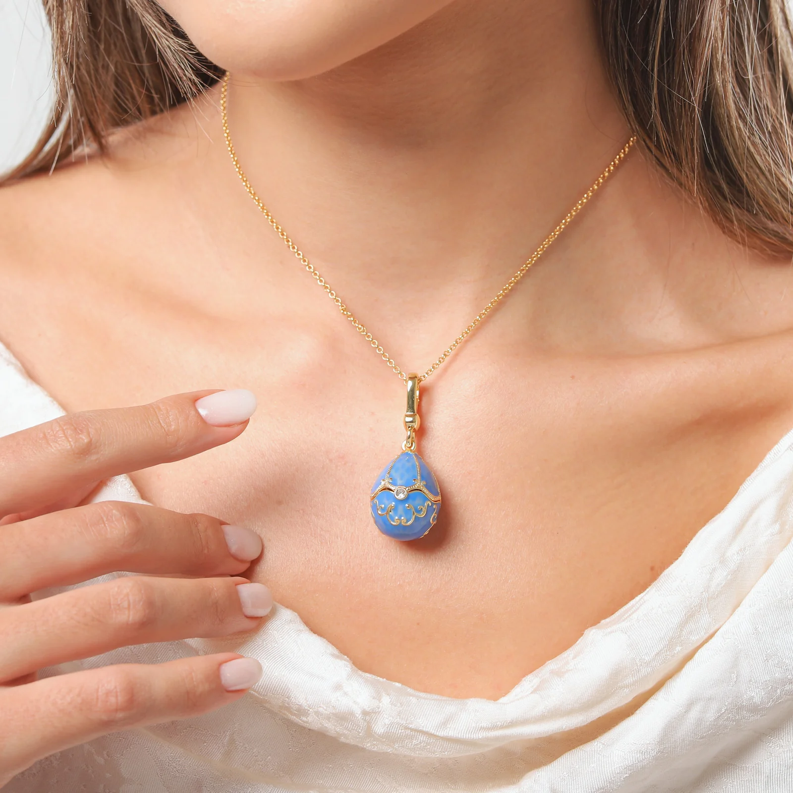 Dolphin Egg Locket Necklace - Image 7