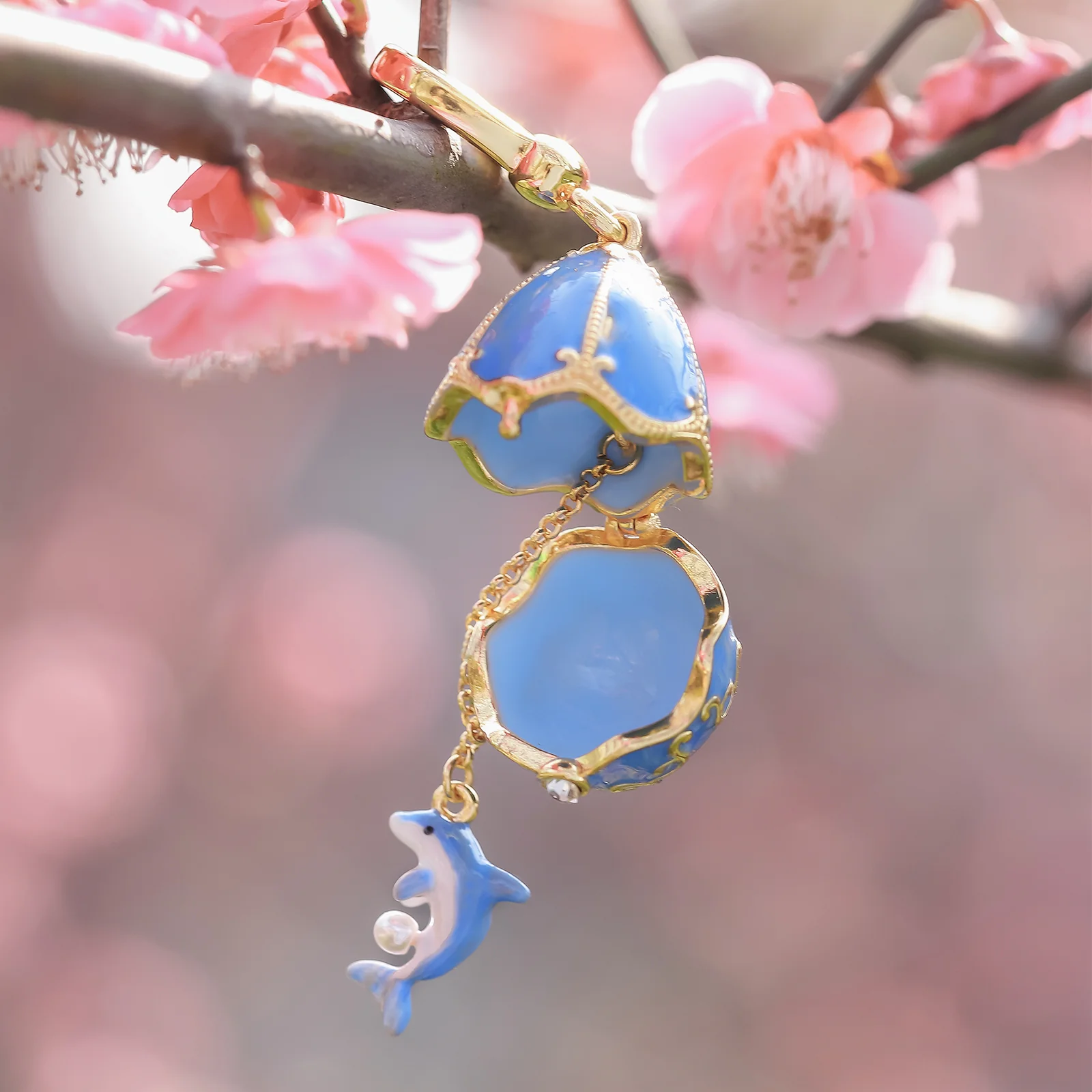 Dolphin Egg Locket Necklace - Image 9