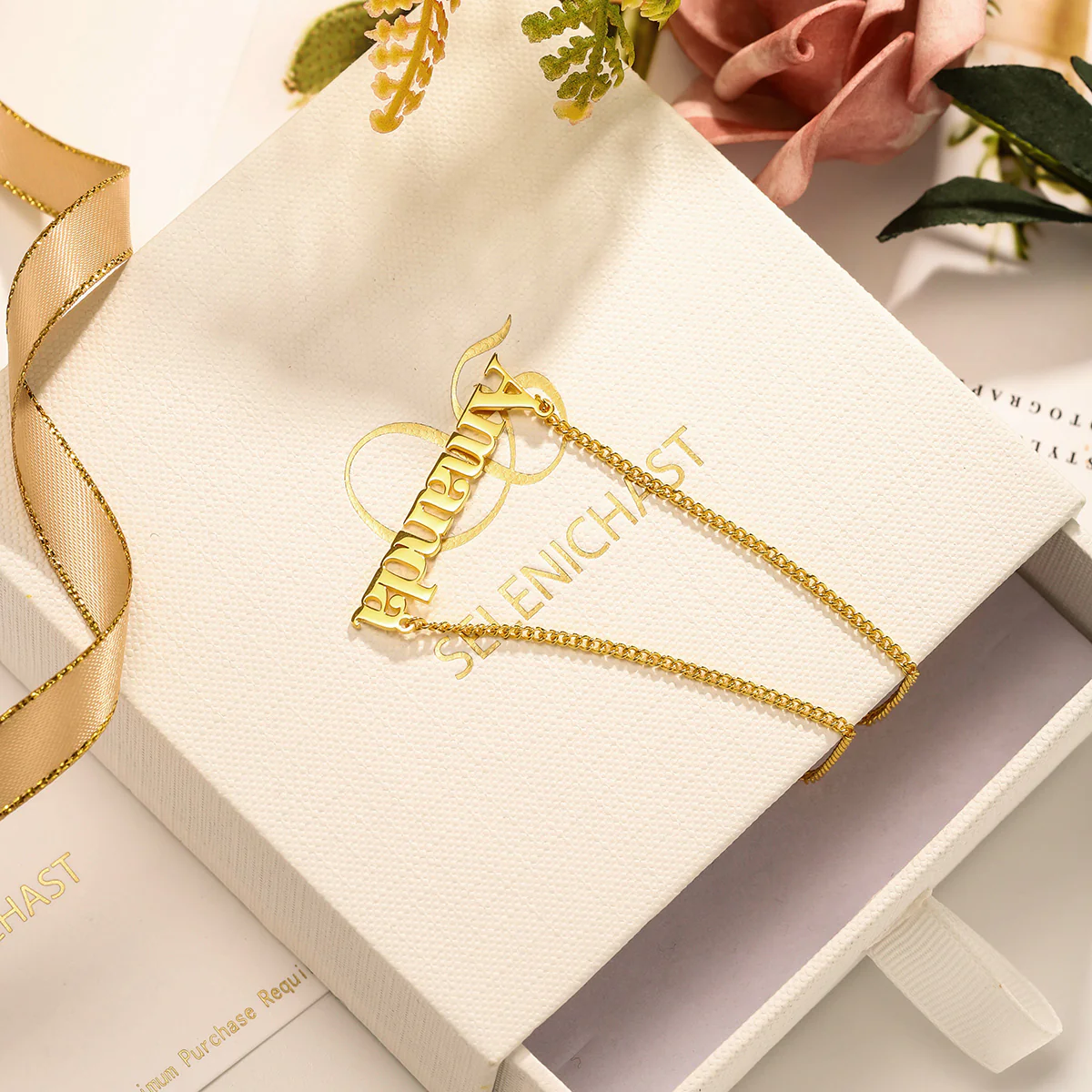 Elephant Name Necklace - Image 3