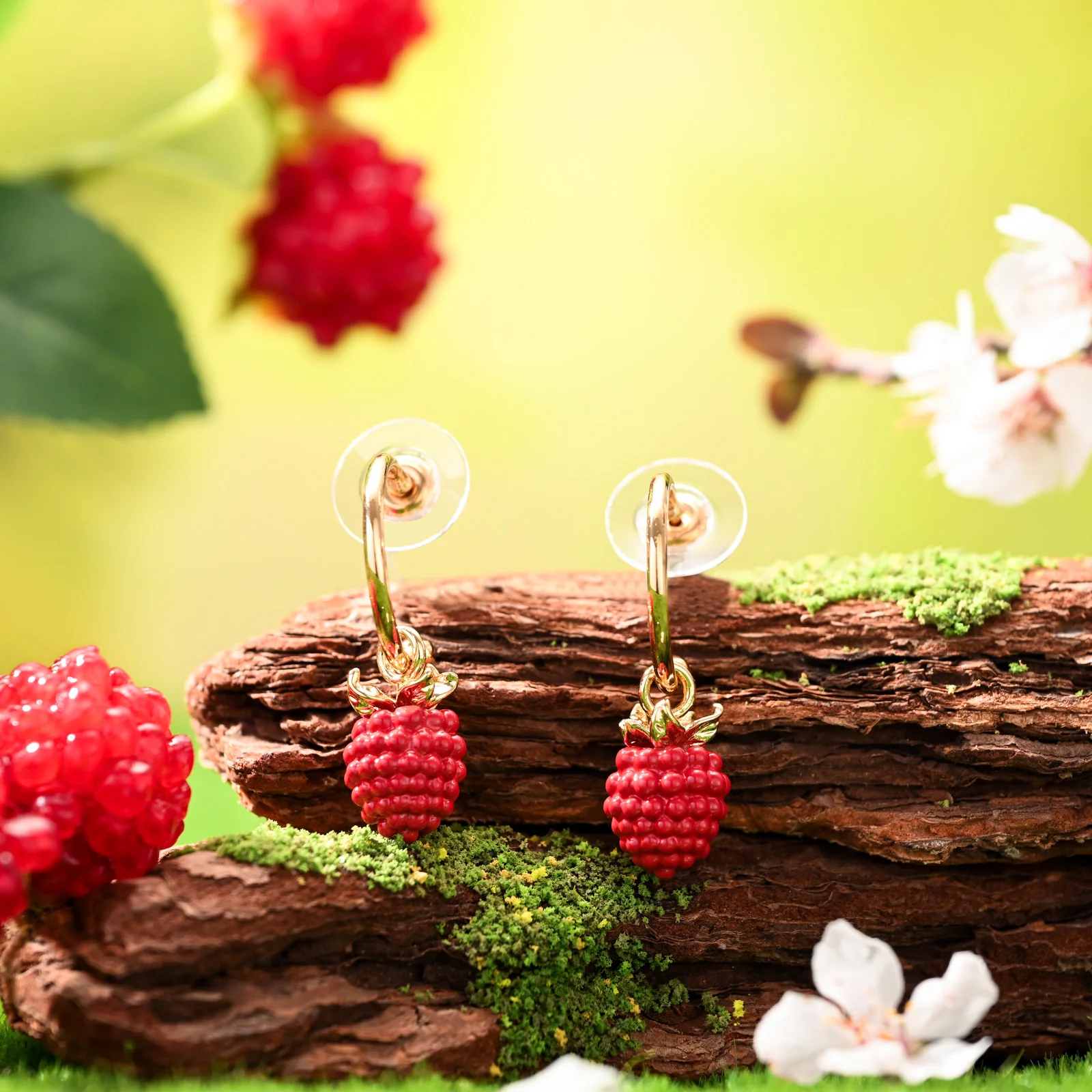 Raspberry Earrings - Image 4