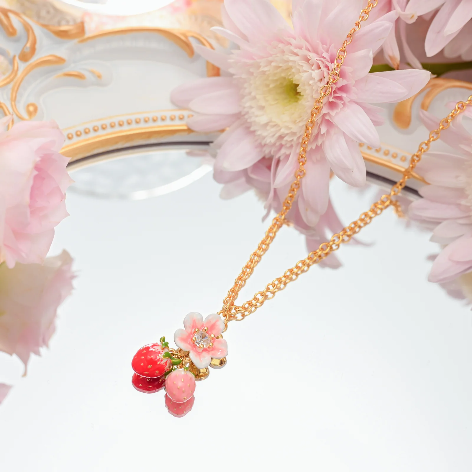 Strawberry Blossom Necklace - Image 3