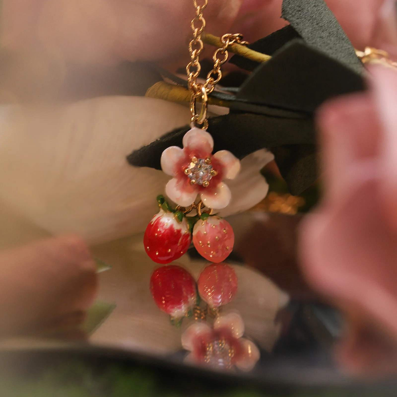 Strawberry Blossom Necklace - Image 8