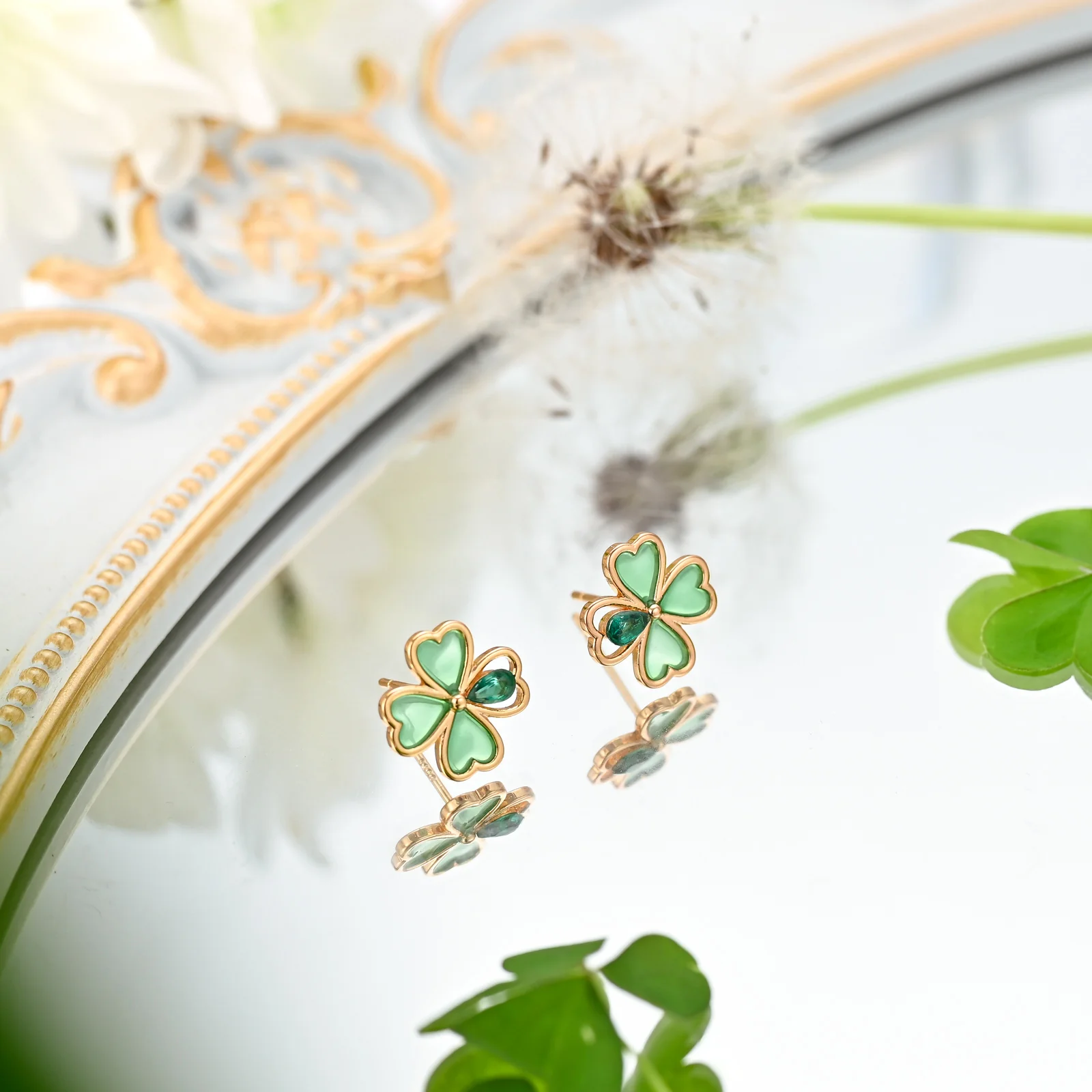 Four Leaf Clover Earrings - Image 3