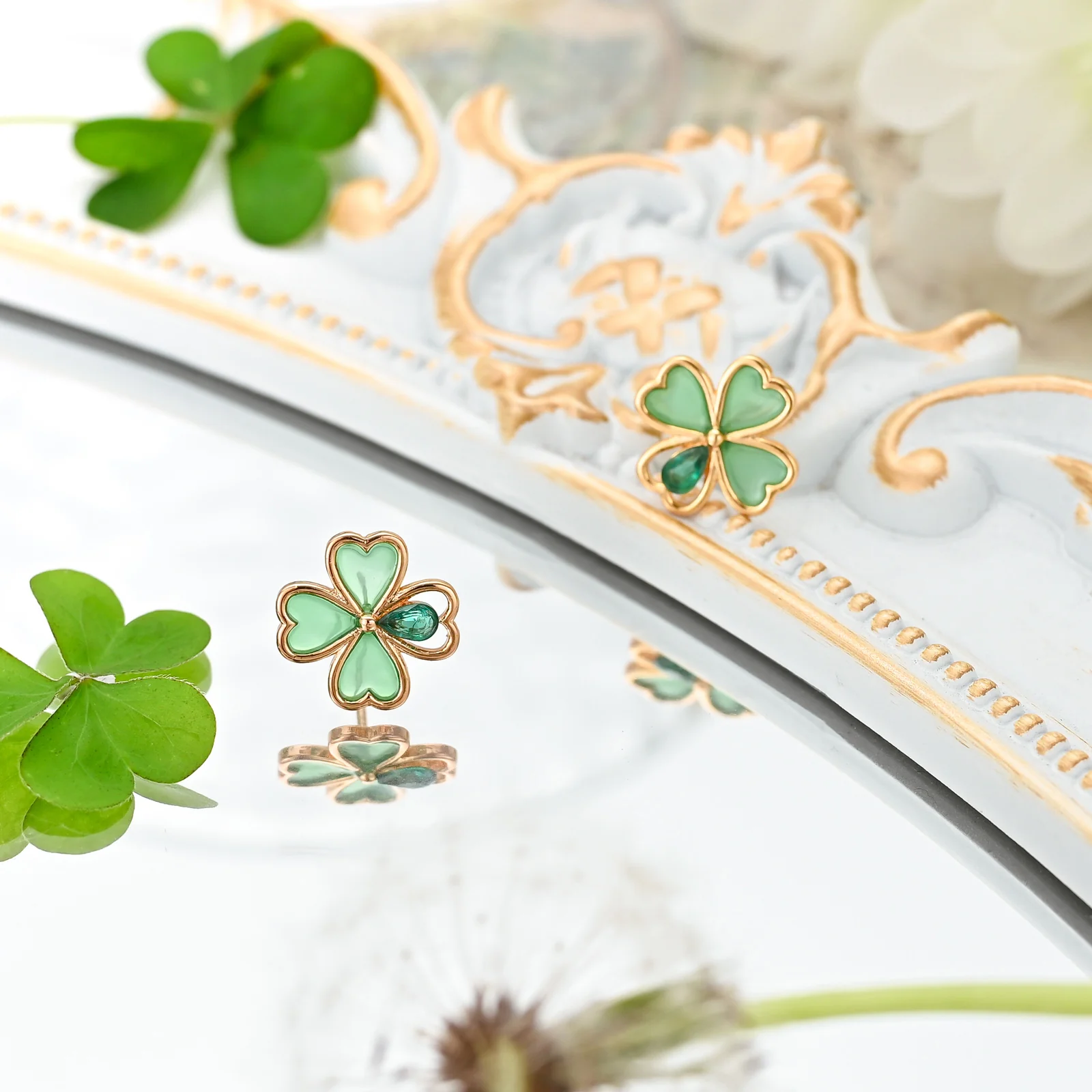 Four Leaf Clover Earrings - Image 5