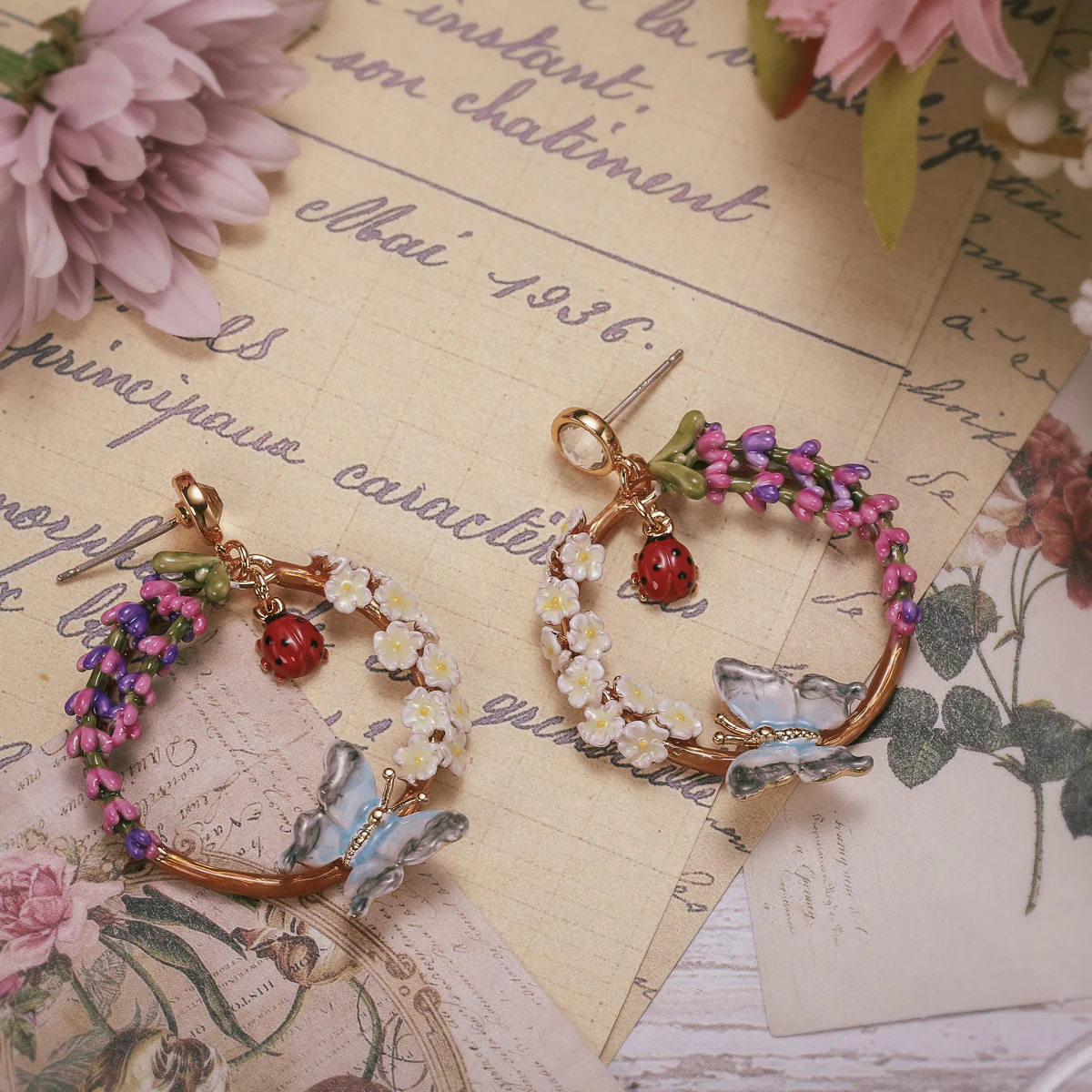 Garden Butterfly Earrings - Image 4