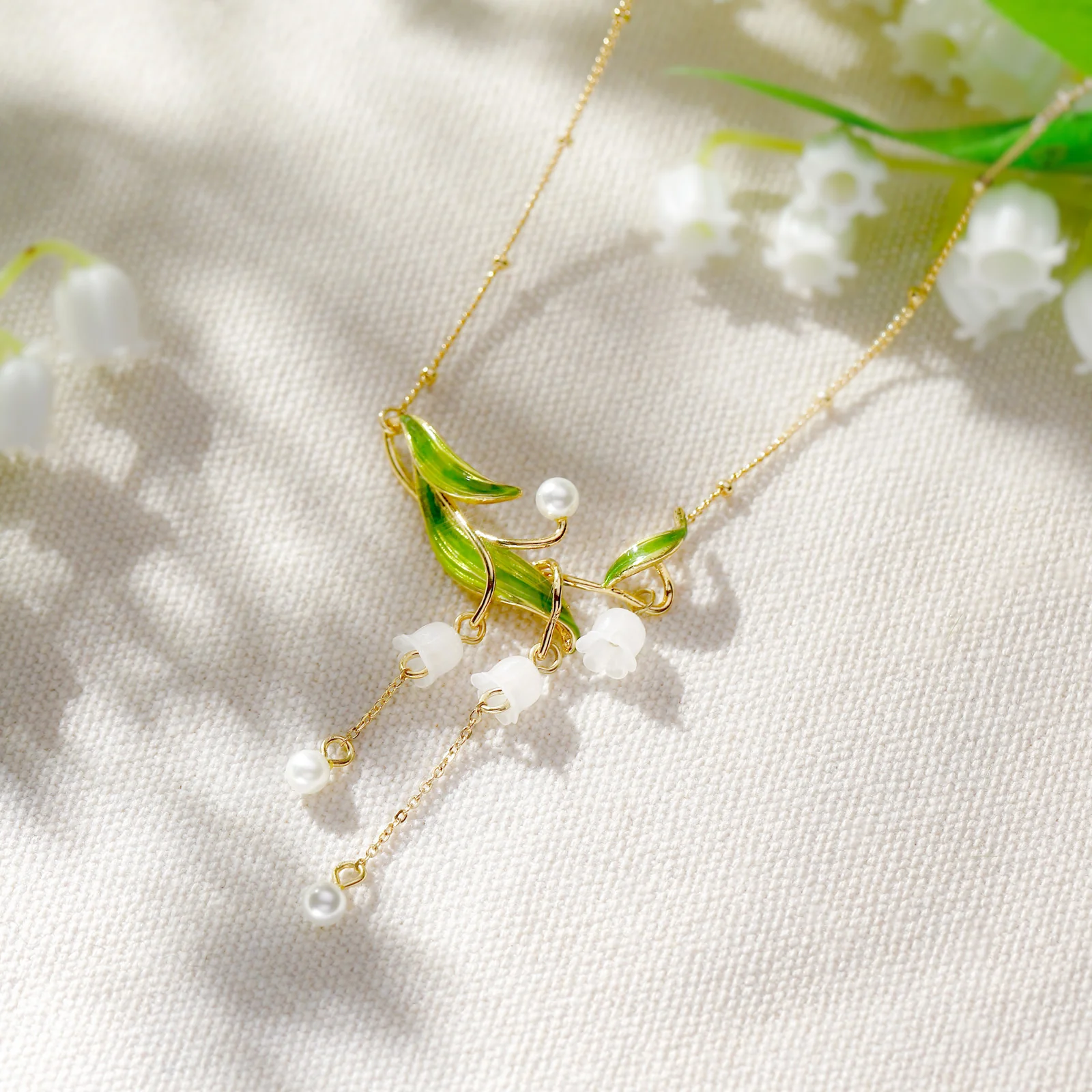 Lily of the Valley Drop Necklace - Image 5