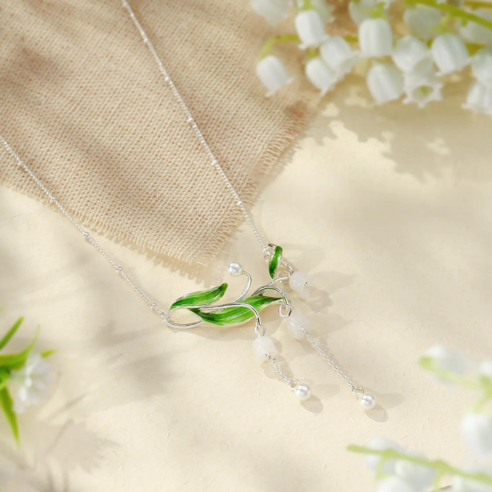 Lily of the Valley Drop Necklace - Image 8