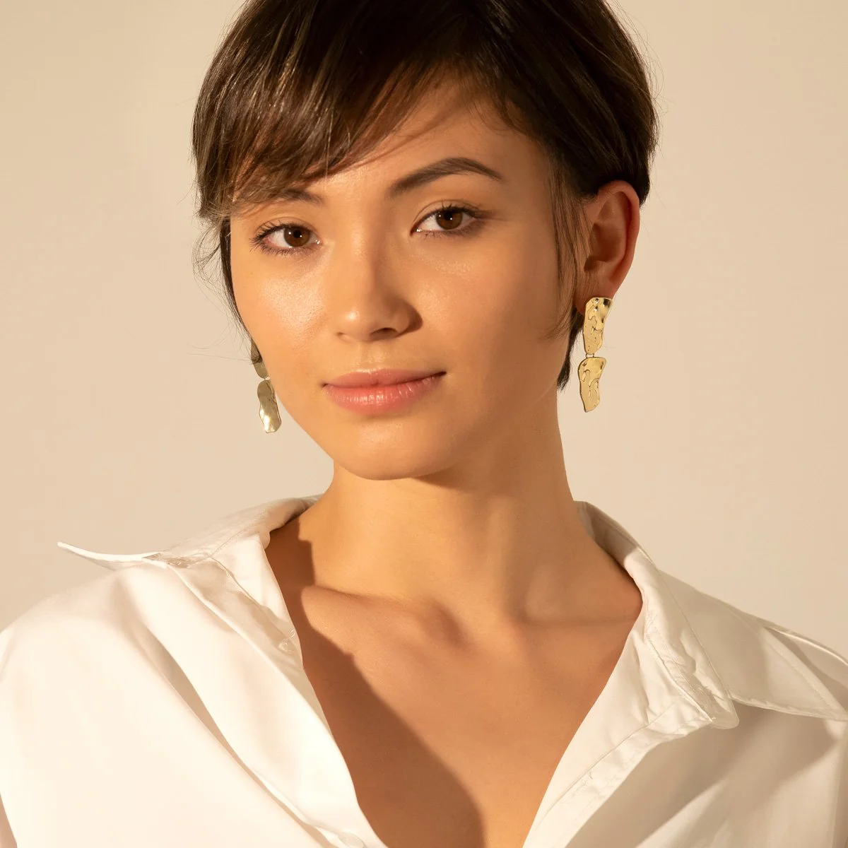 Irregular Drop Earrings - Image 4