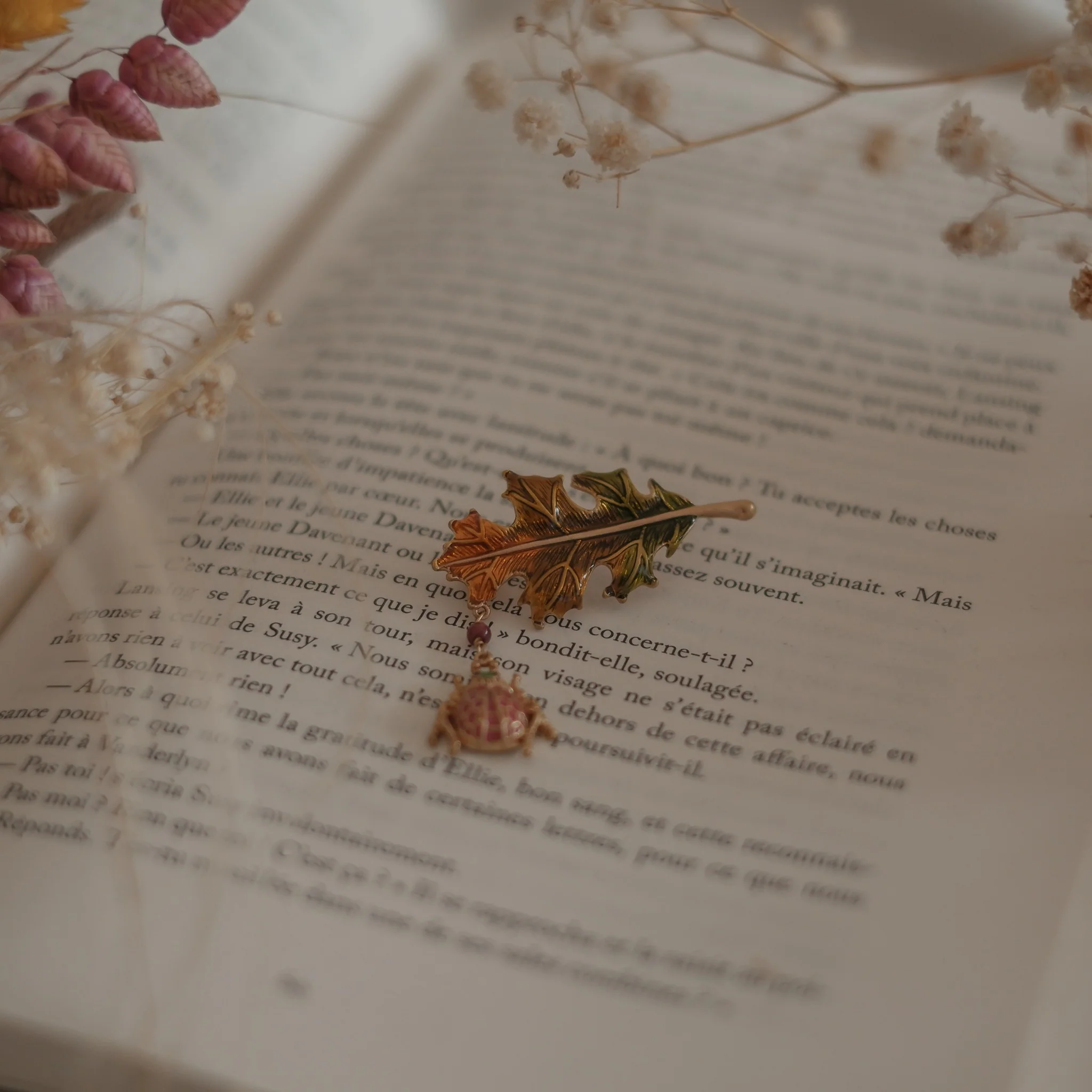 Ladybug Leaf Brooch - Image 10