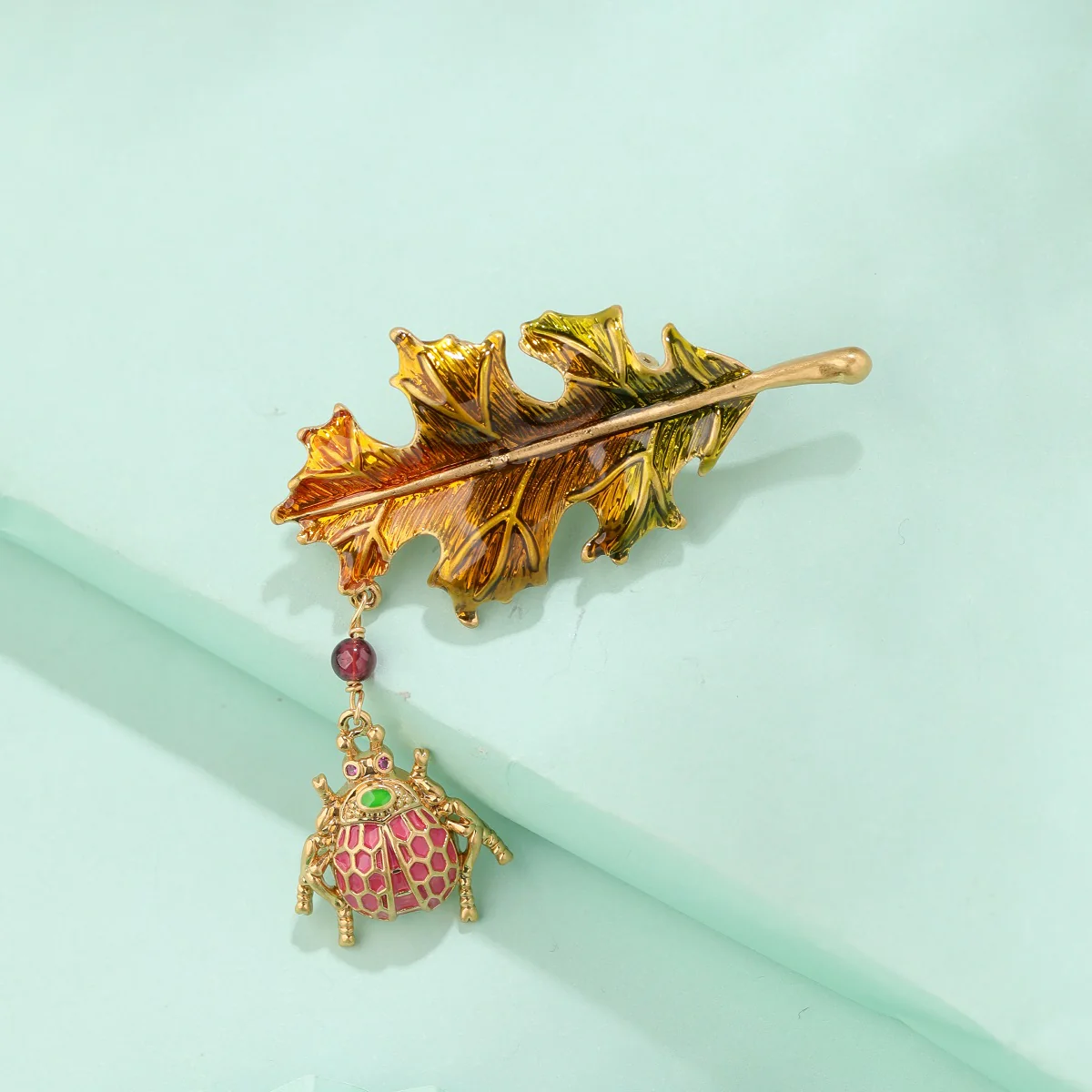 Ladybug Leaf Brooch - Image 21