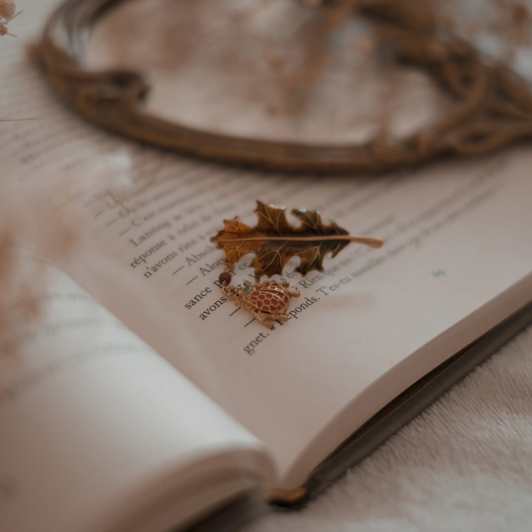 Ladybug Leaf Brooch - Image 7