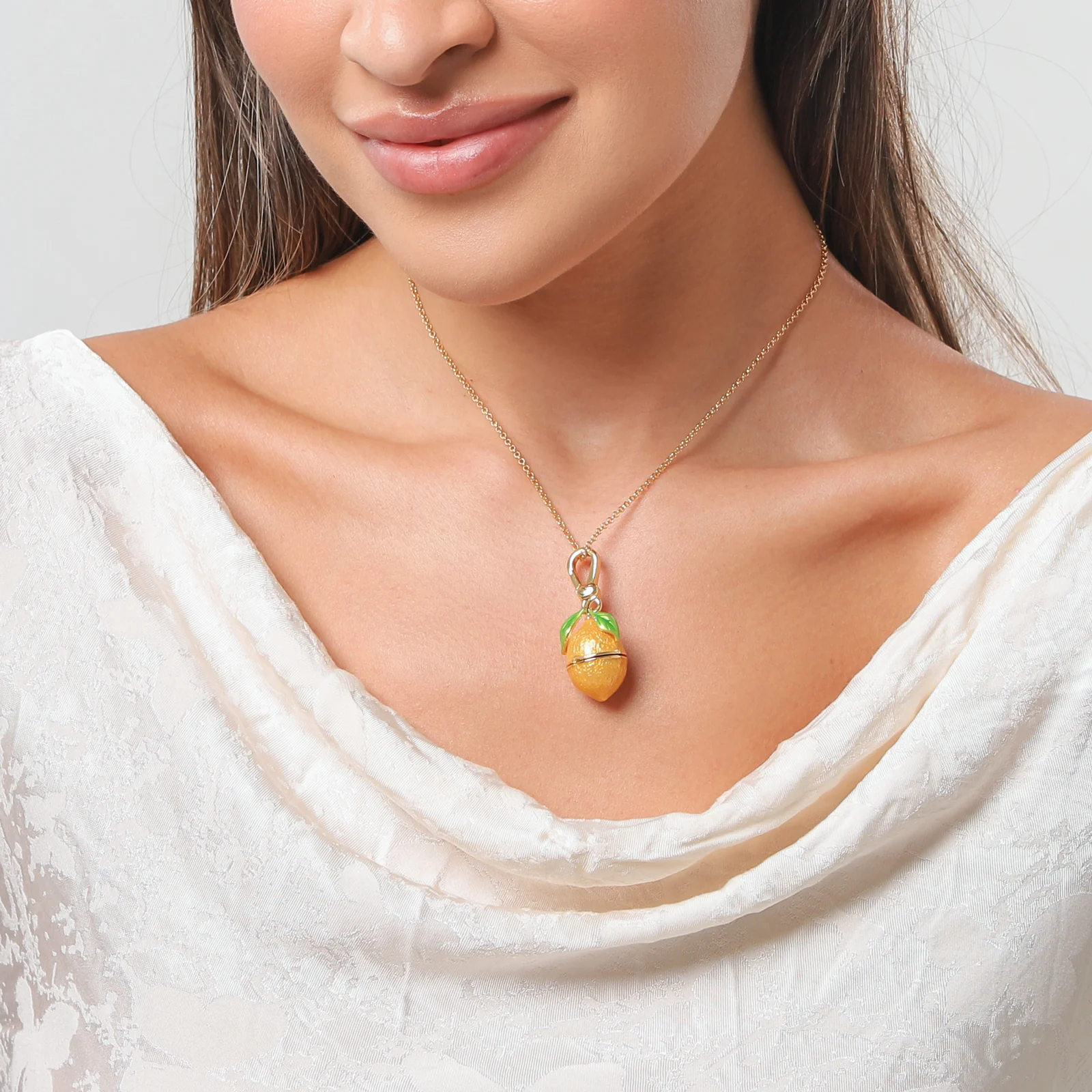 Lemon Locket Pendant Necklace - Image 16
