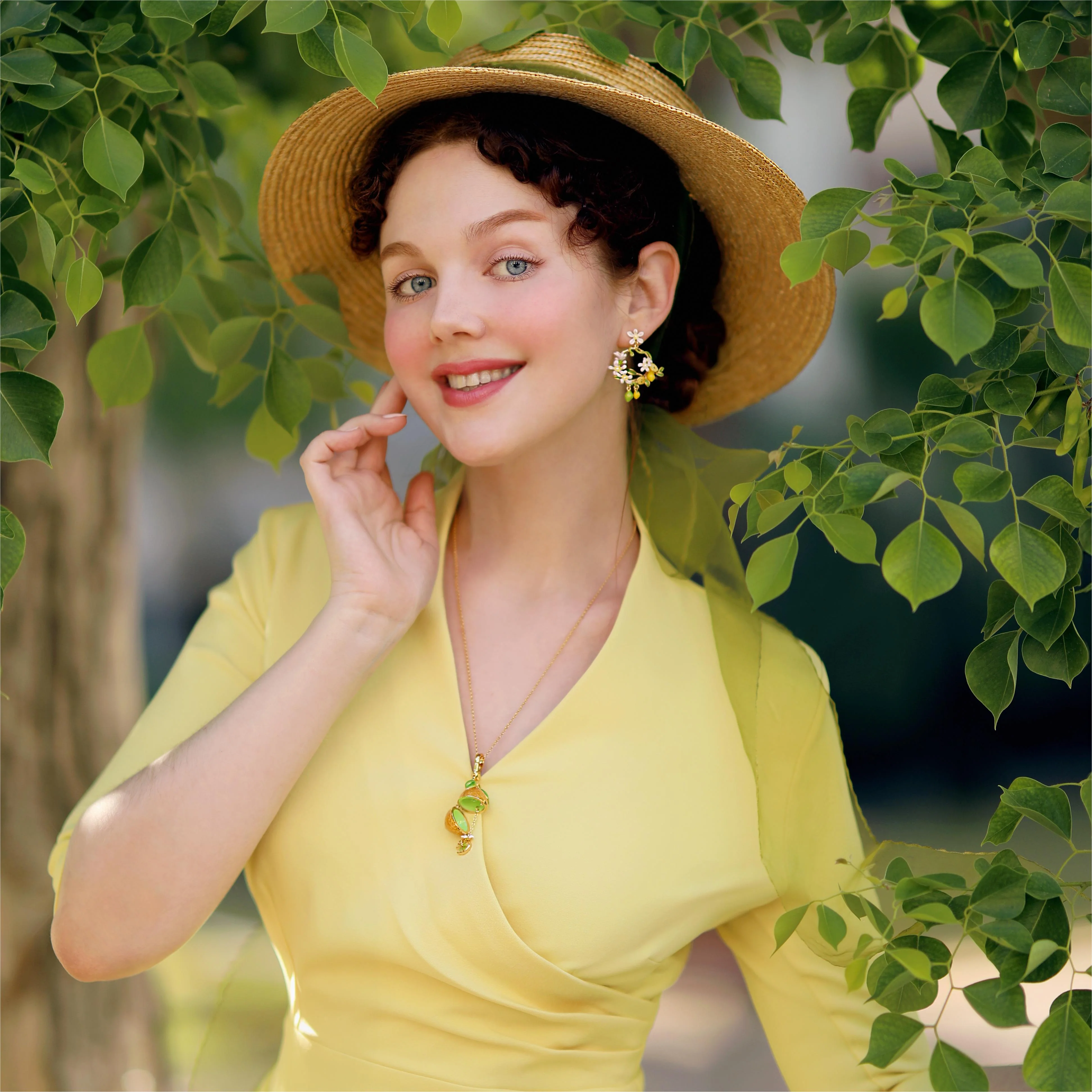 Lemon Locket Pendant Necklace - Image 8