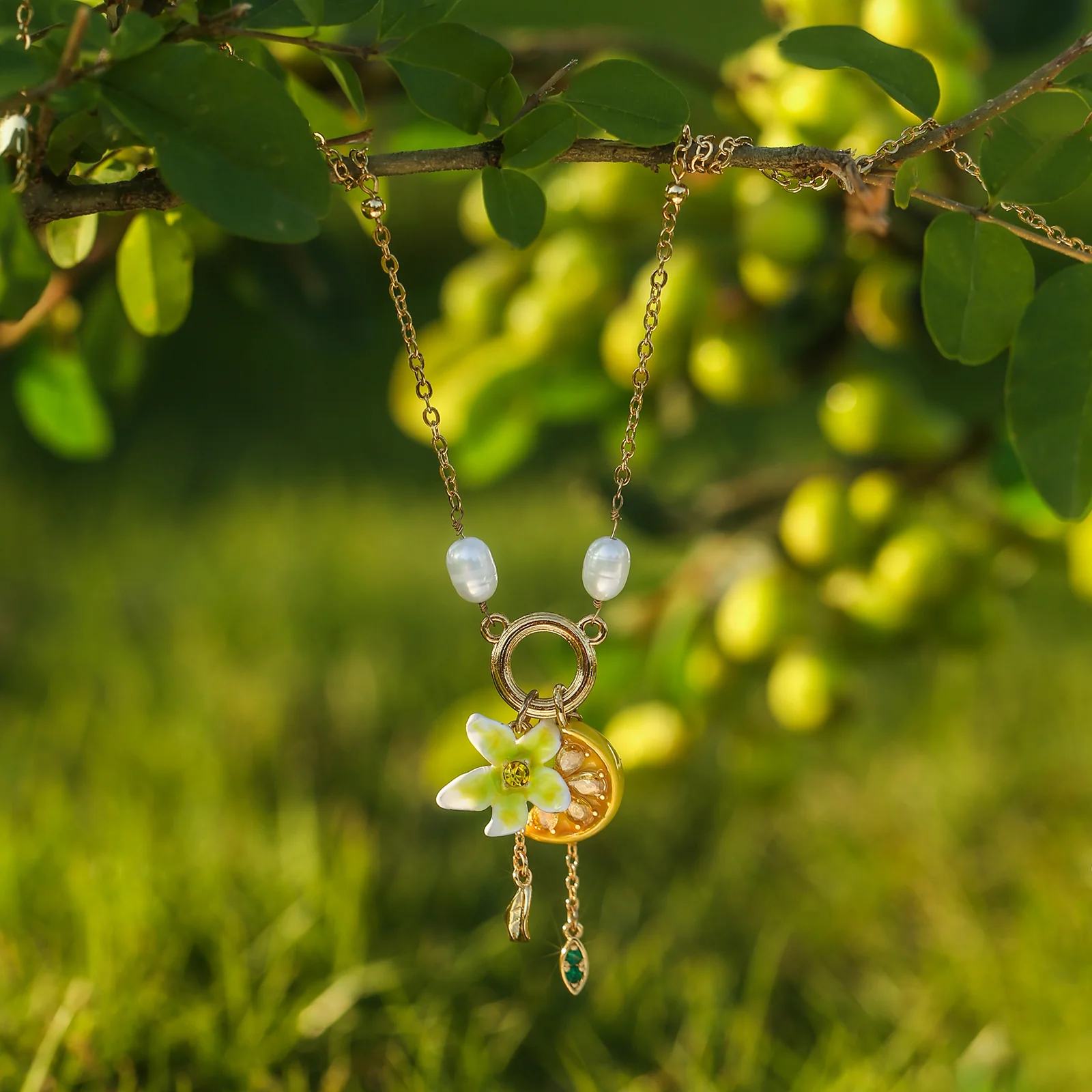 Lemon Flower Necklace - Image 11