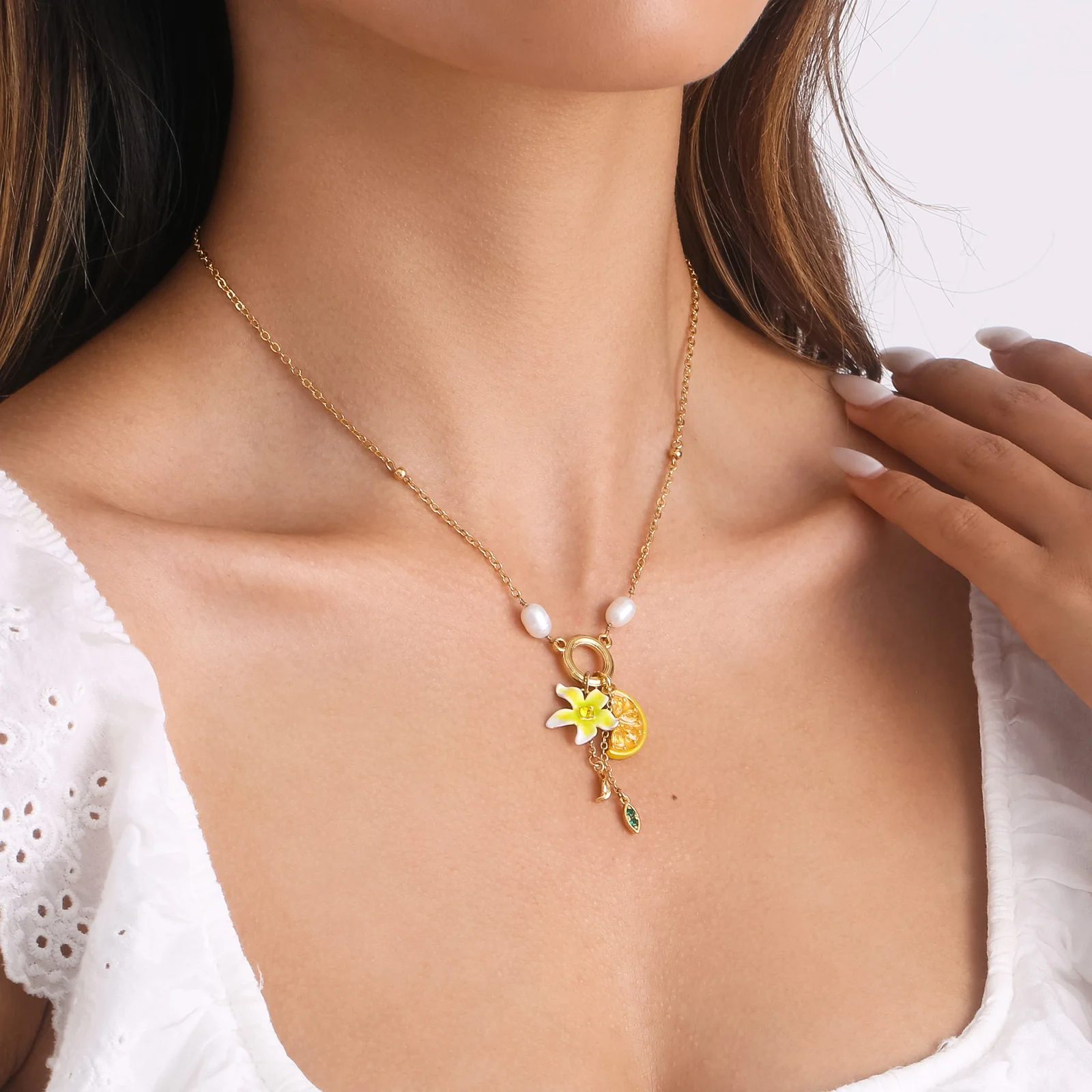 Lemon Flower Necklace - Image 13