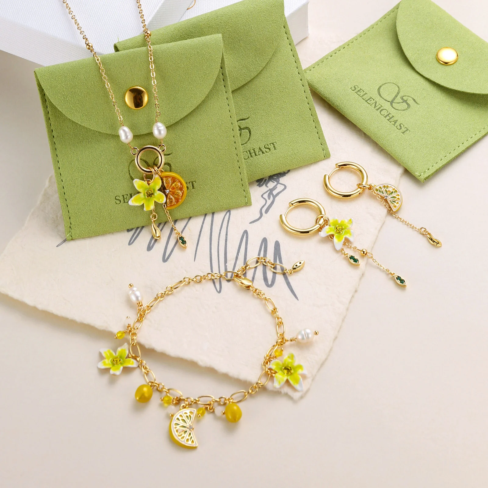 Lemon Flower Necklace - Image 16