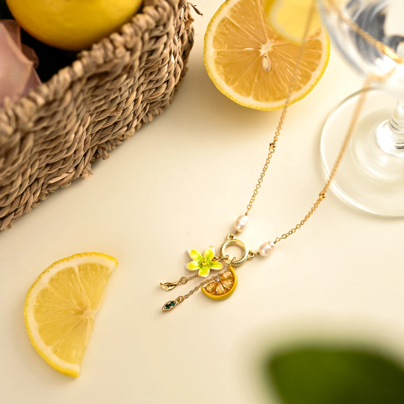 Lemon Flower Necklace - Image 5