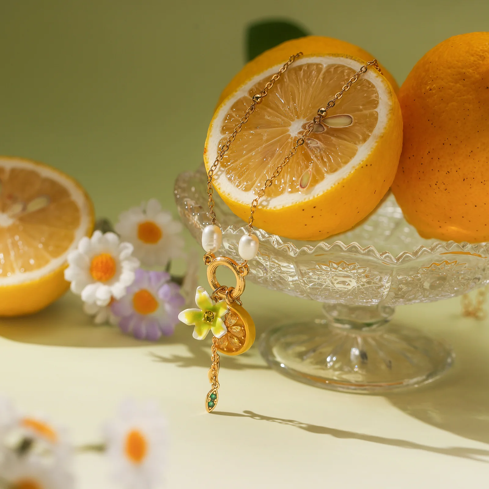 Lemon Flower Necklace - Image 6