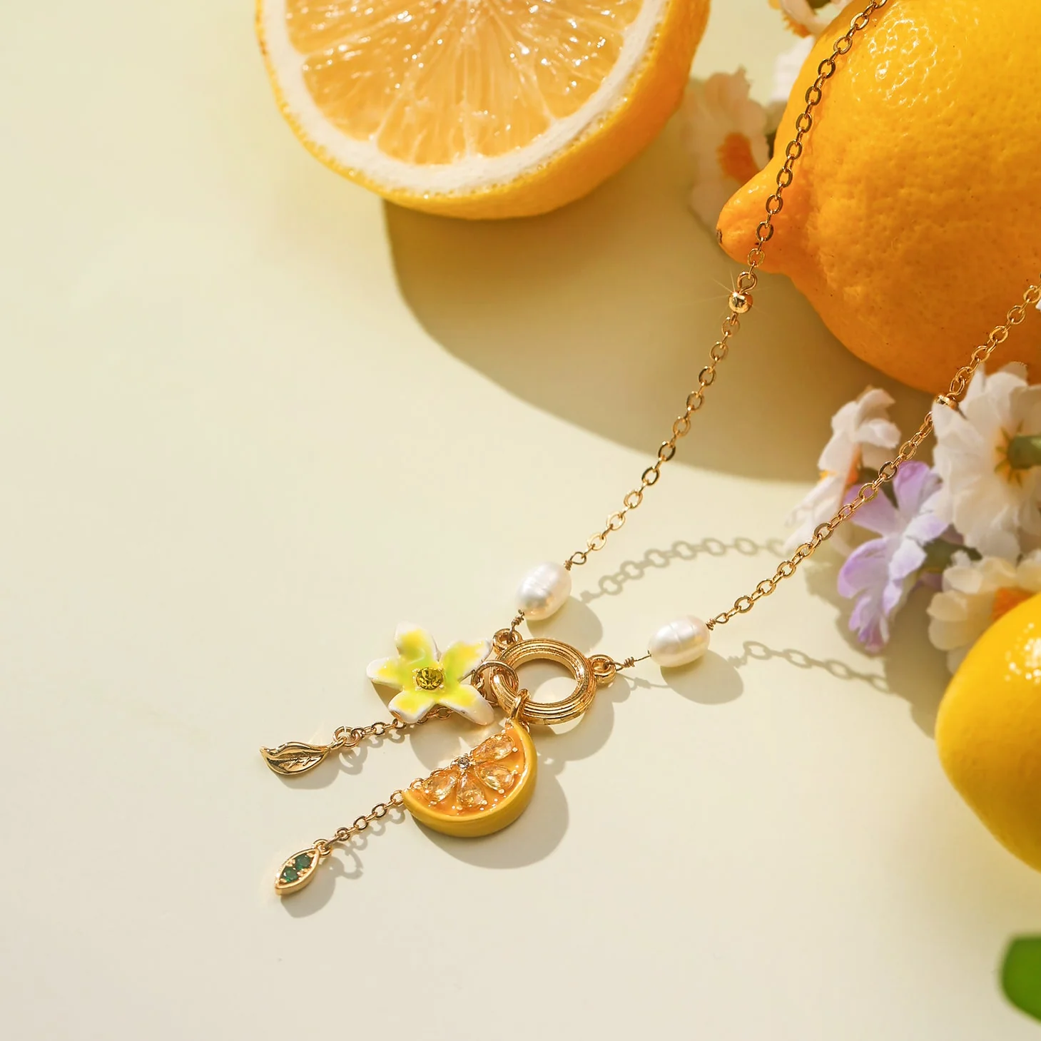 Lemon Flower Necklace - Image 7