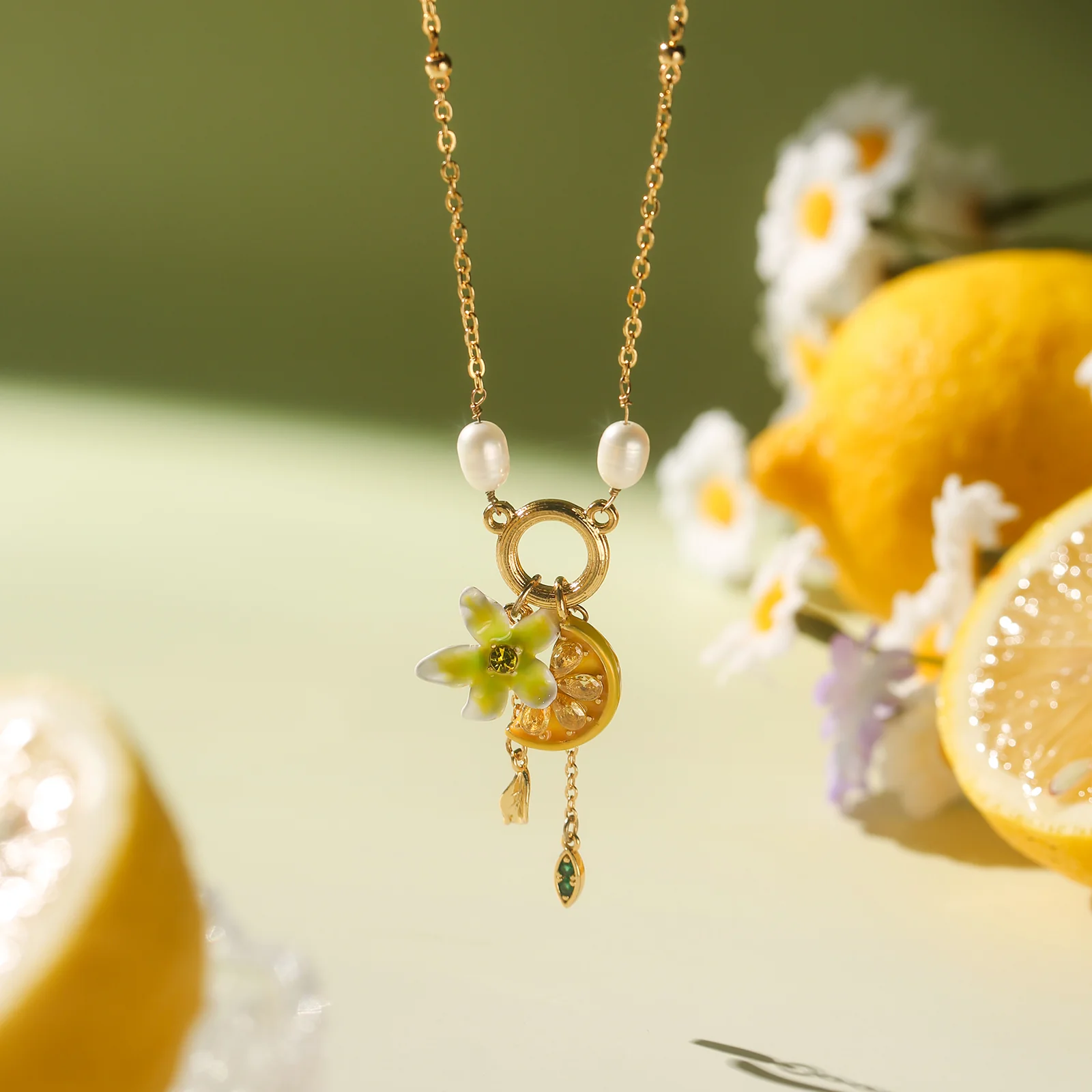 Lemon Flower Necklace - Image 8